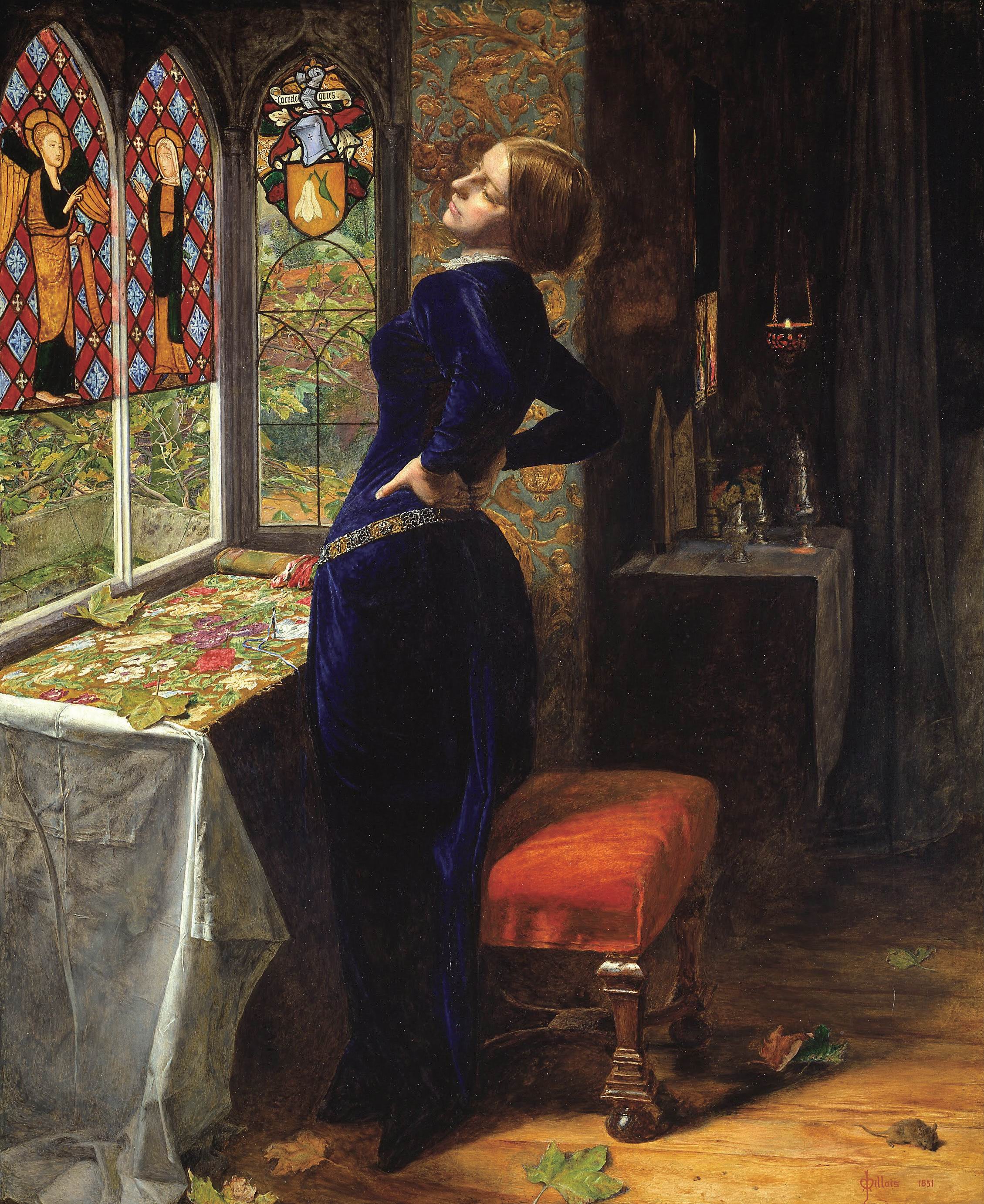Oil Painting Oil On Canvas John Everett Millais Women Artwork Classical Art Portrait Display Short H 2259x2765