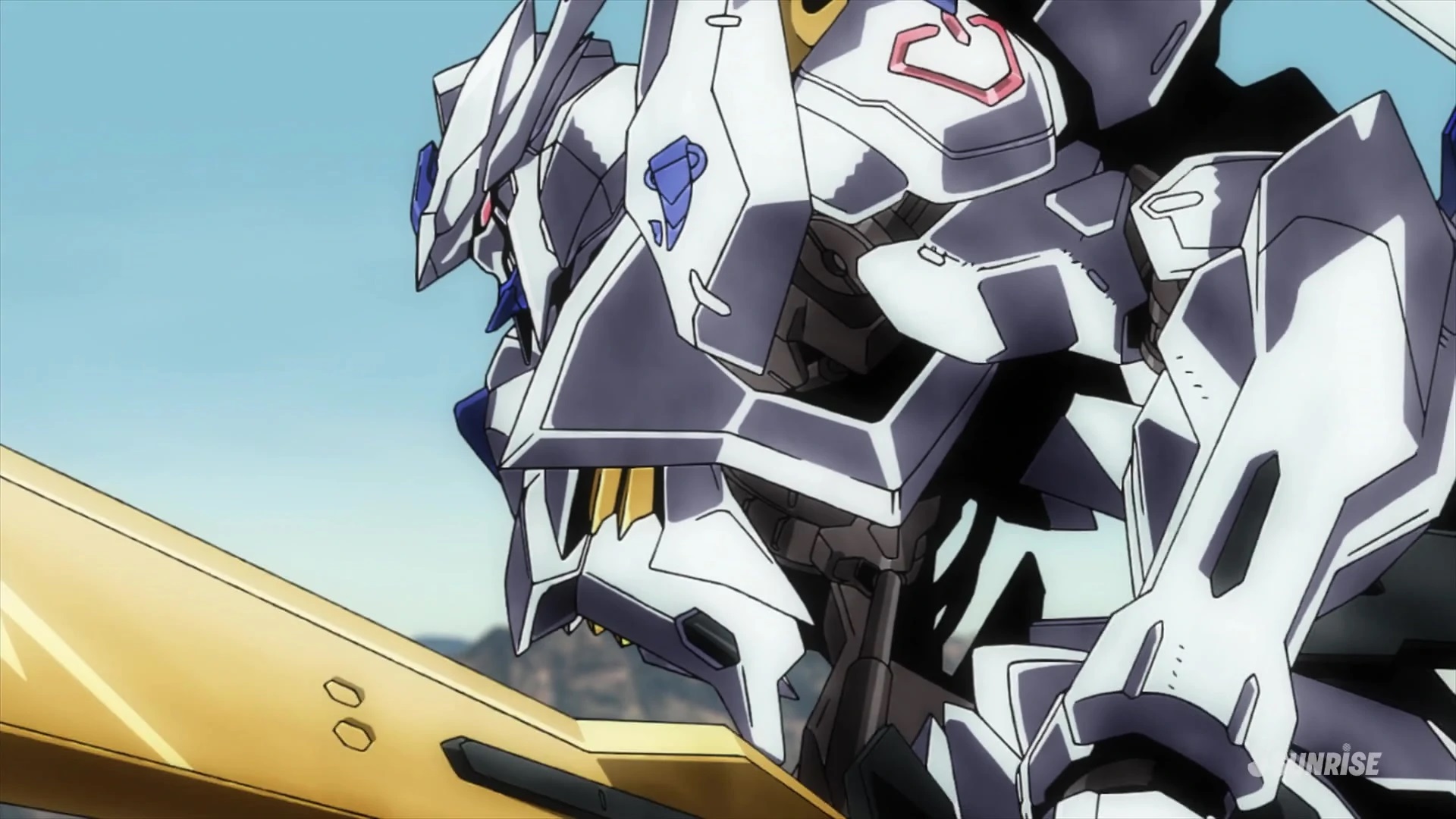 Anime Anime Screenshot Gundam Bael Mobile Suit Gundam Iron Blooded Orphans Gundam Mechs Super Robot  1920x1080