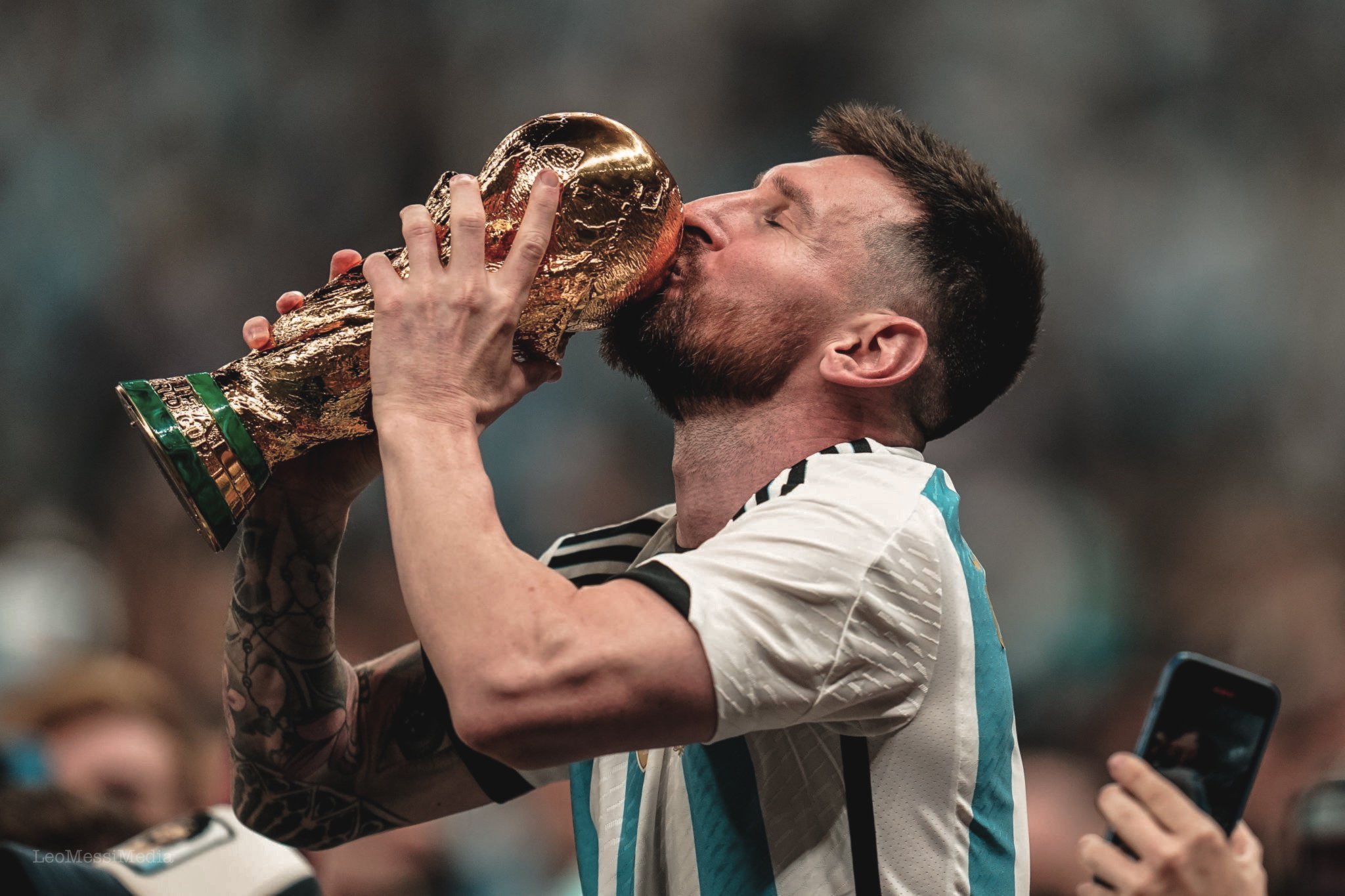 Lionel Messi Fifa World Cup 2022 Football Trophy Argentina 2048x1365