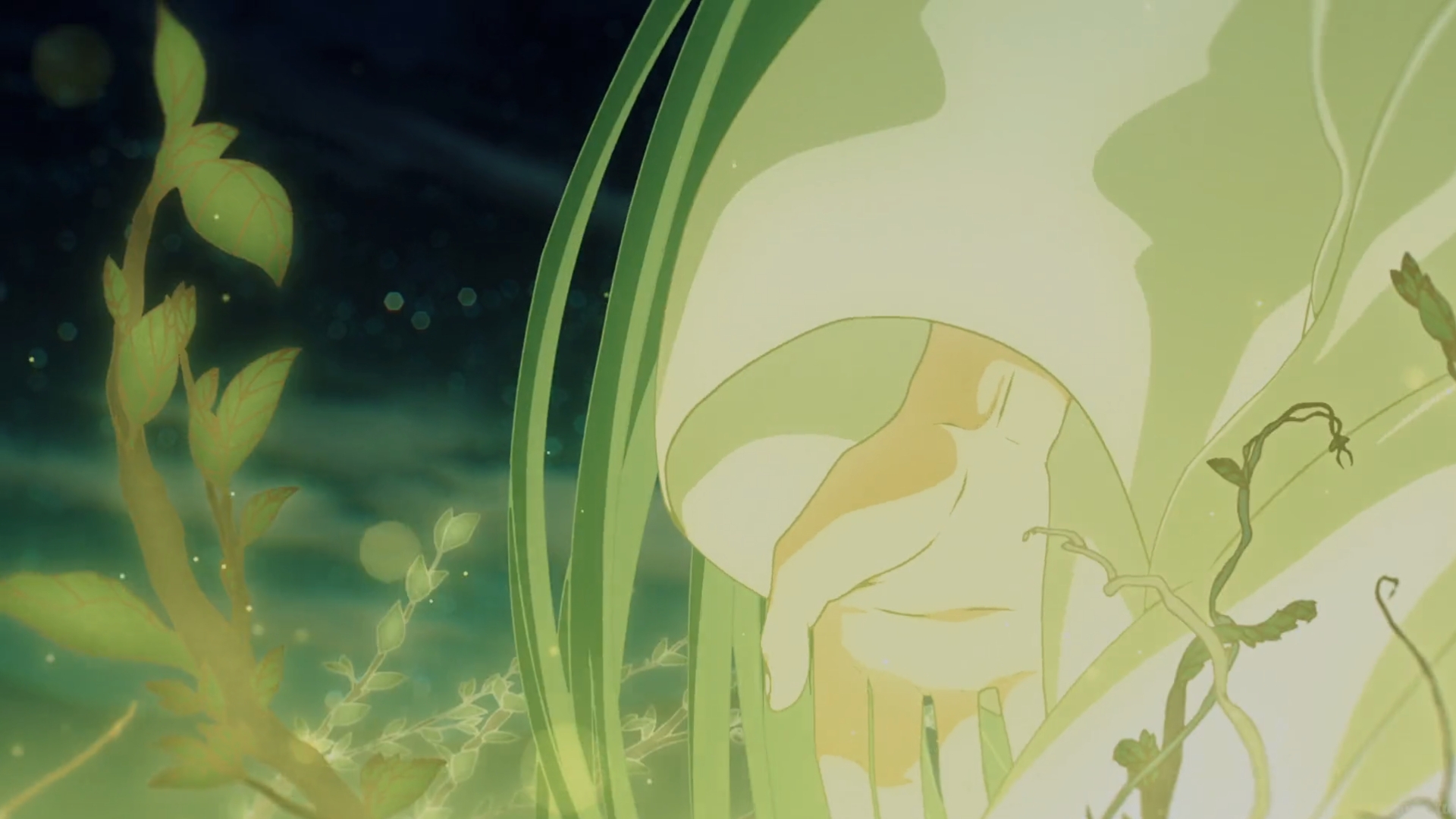Fate Series Fate Strange Fake Enkidu FGO Gender Fluid Anime Anime Screenshot Leaves Long Hair 1920x1080