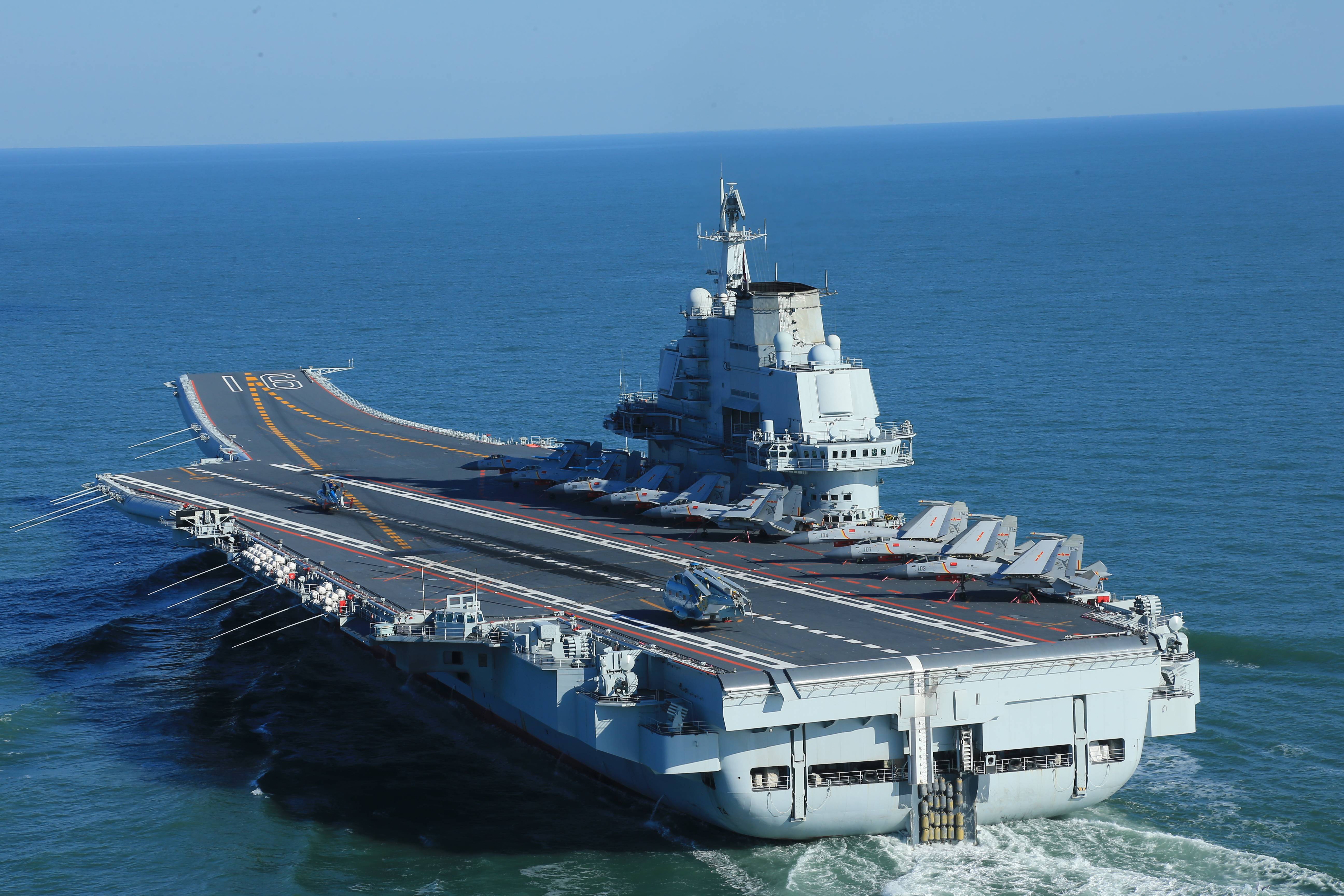 Peoples Liberation Army Navy Type 001 Aircraft Carrier Military Vehicle Sea Military Aircraft Water  5184x3456