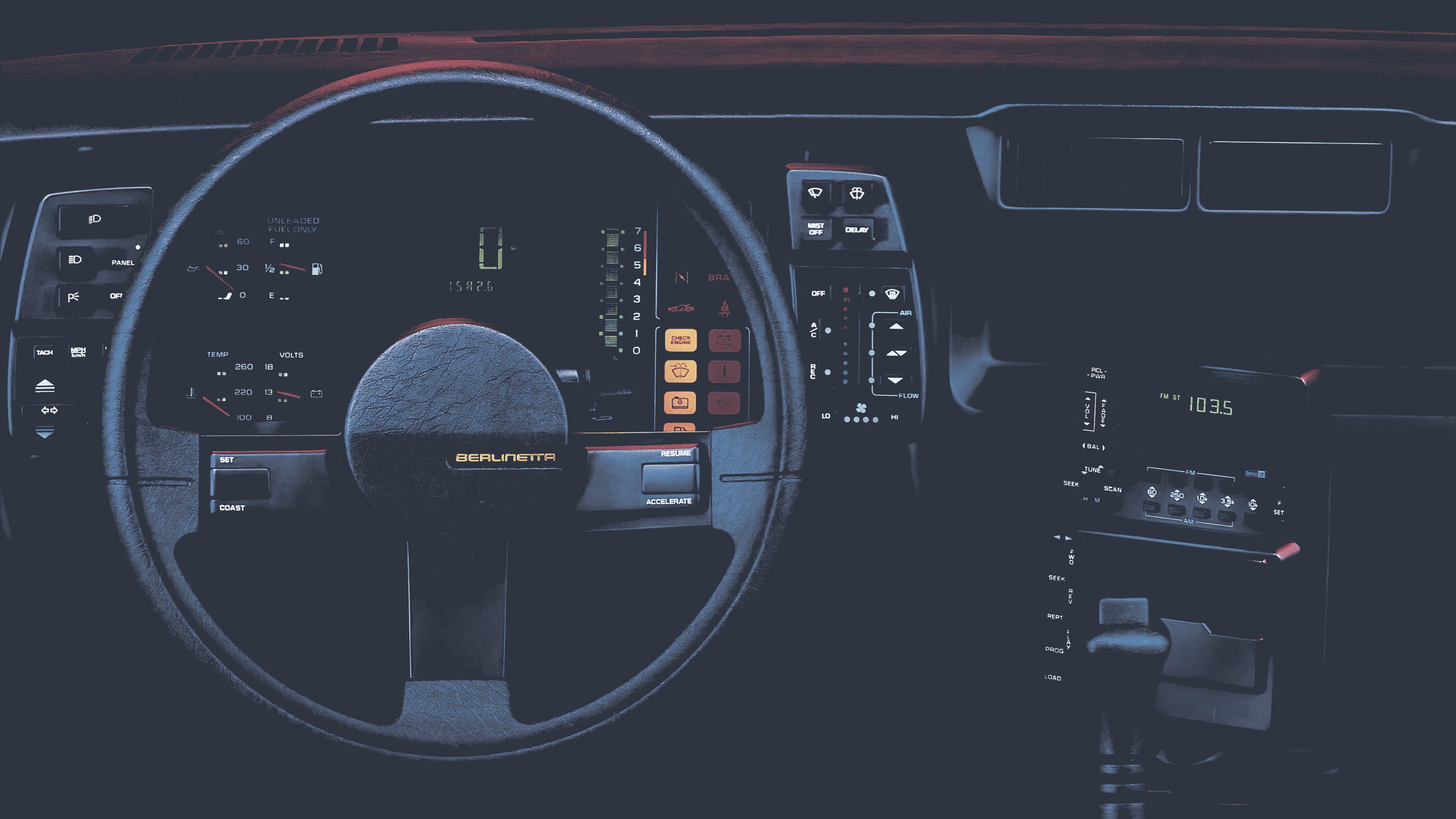 Nord Theme Car Interior Steering Wheel Car Interior 3840x2160