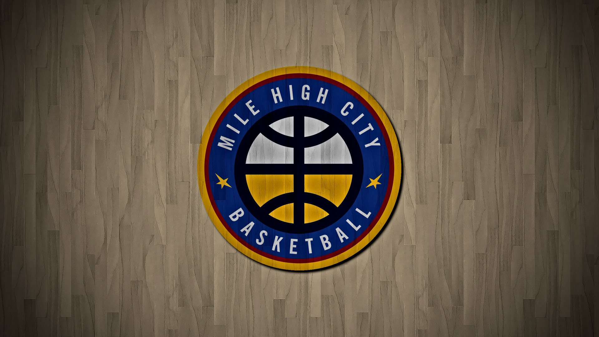 Denver Nuggets NBA Logo Basketball Denver Mile High City Simple Background Minimalism 1920x1080