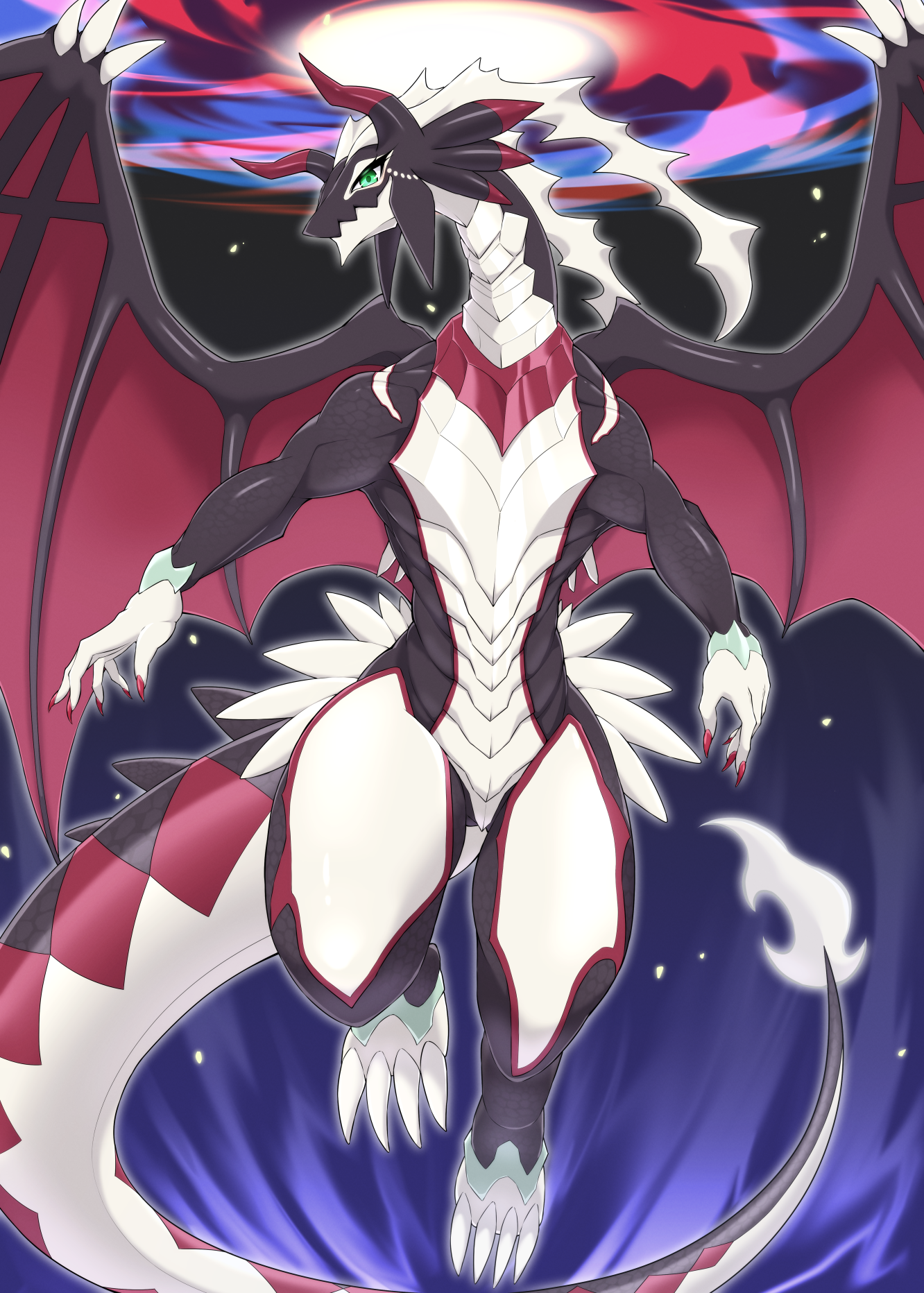 Anime Trading Card Games Yu Gi Oh Dragonmaid Sheou Dragon Artwork Digital Art Fan Art Anthro 1332x1864