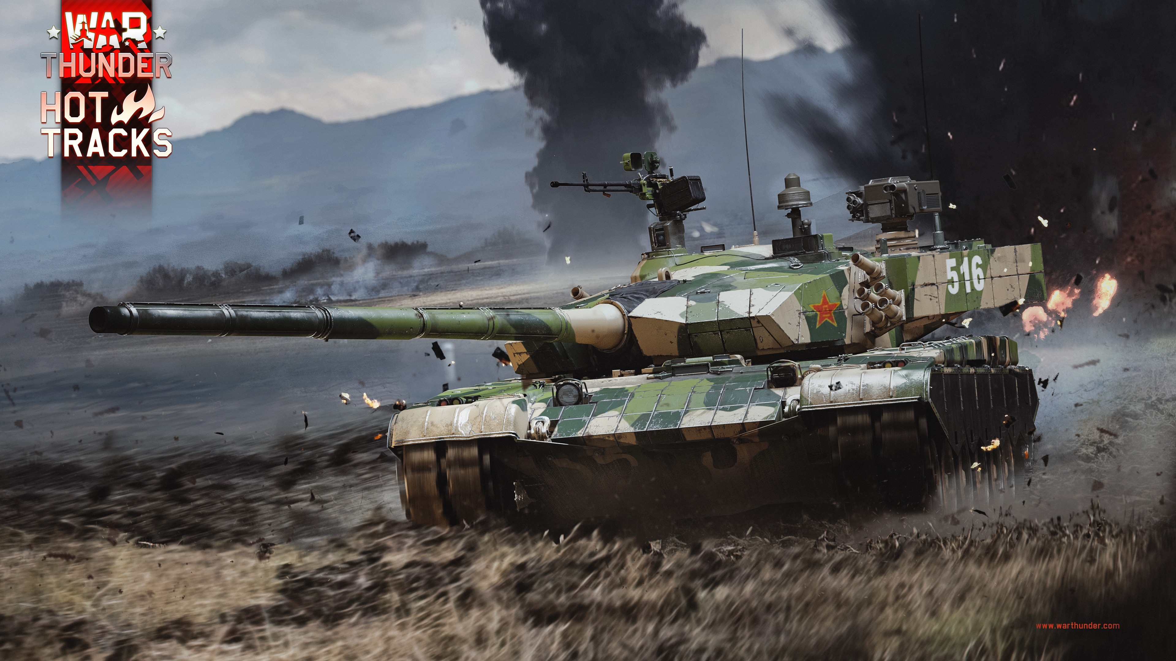 Gaijin Entertainment War Thunder Tank Video Games Logo ZTZ 99 CPLA ARMY 3840x2160