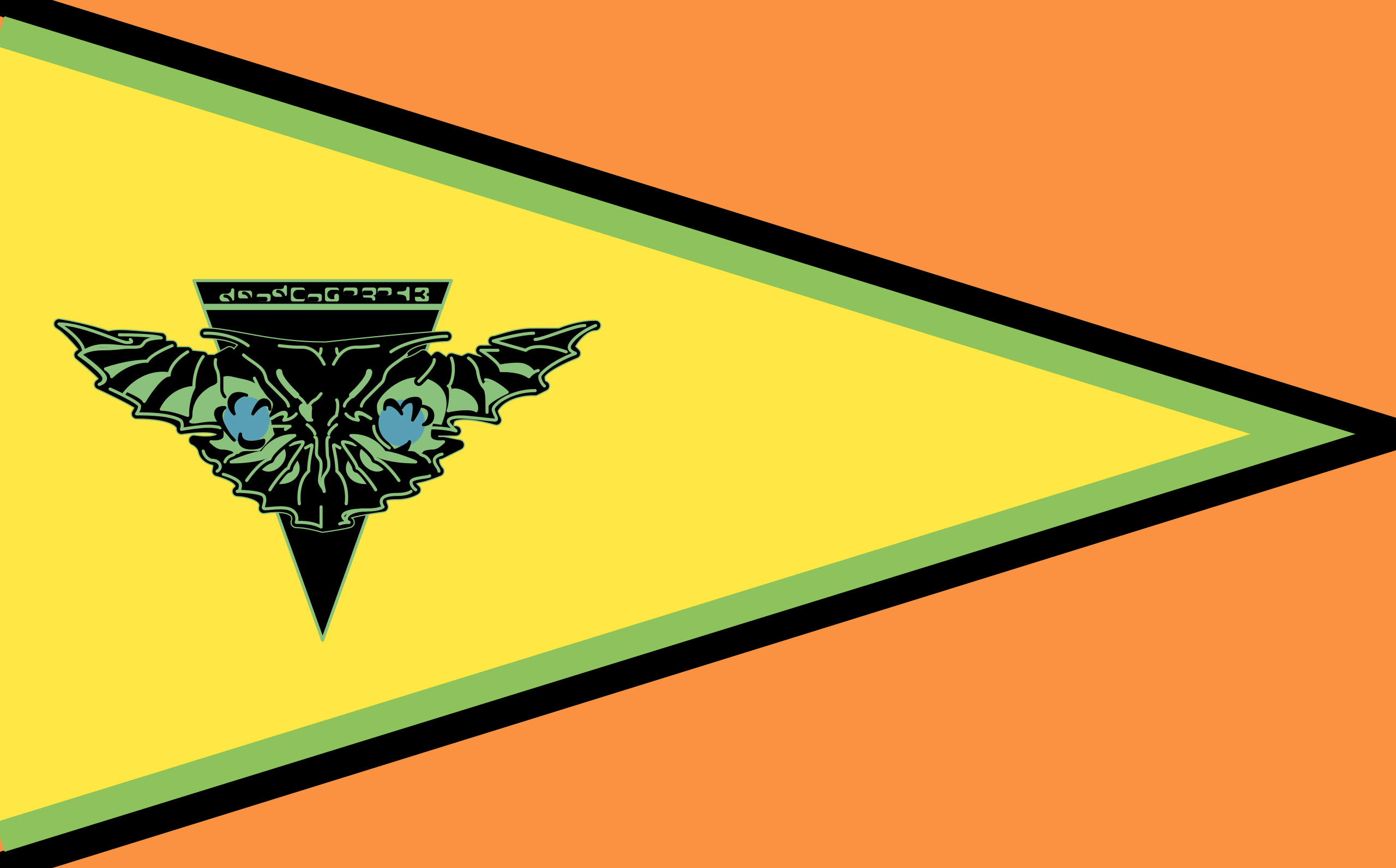 Flag Star Trek Fictional Logo Romulan Simple Background Minimalism Logo 2560x1593
