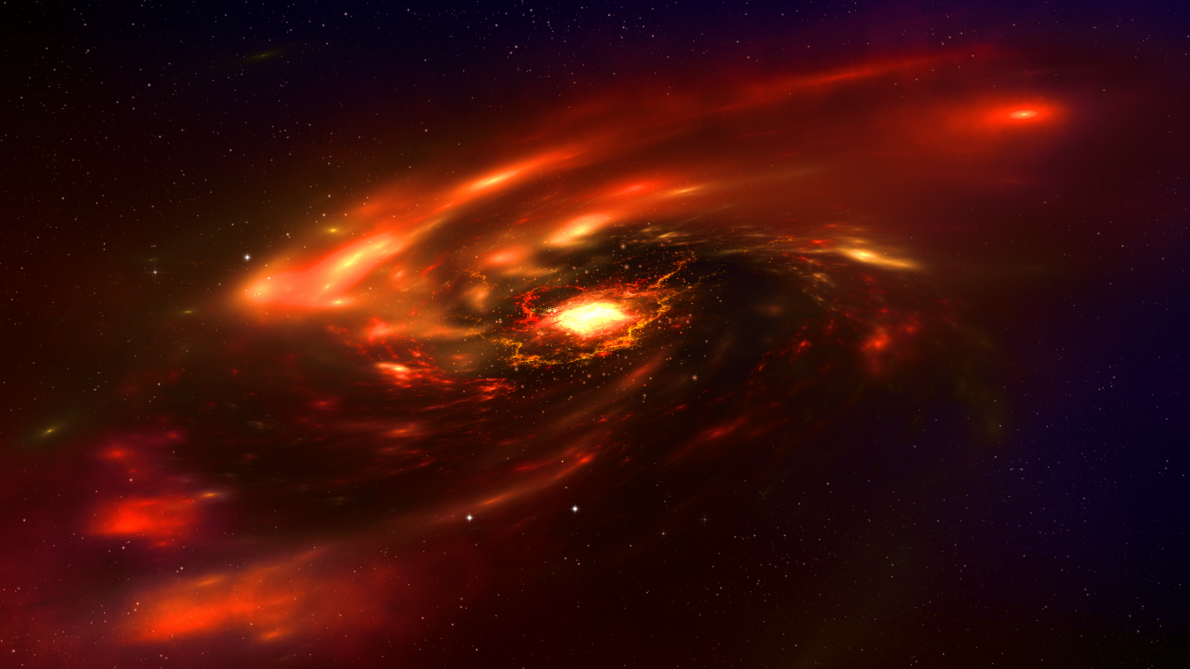 Hypnoshot Digital Digital Art Artwork Illustration Render Space Stars Planet Nebula Space Art Galaxy 3840x2160