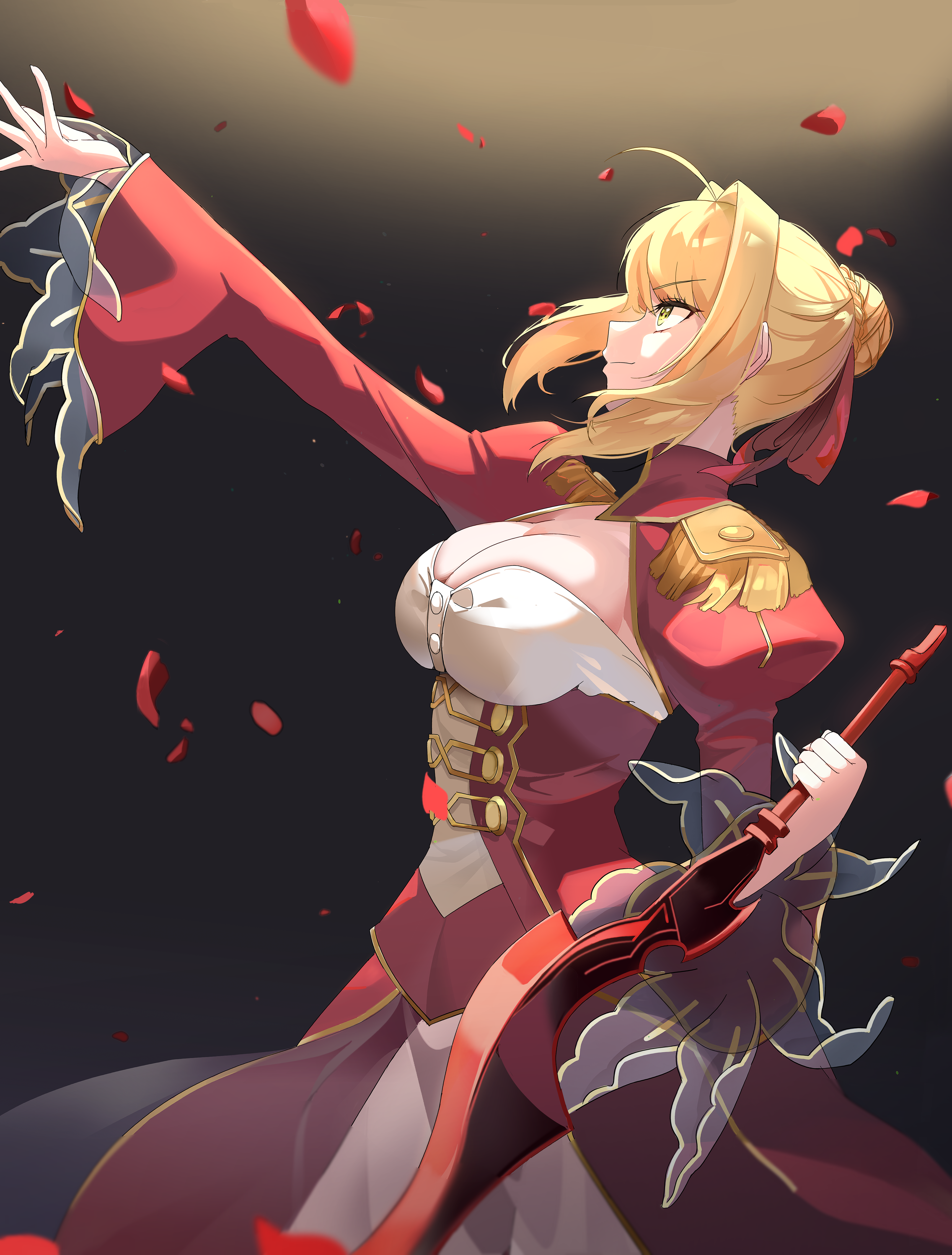 Anime Anime Girls Fate Series Fate Extra Fate Extra CCC Fate Grand Order Nero Claudius Long Hair Blo 4176x5504