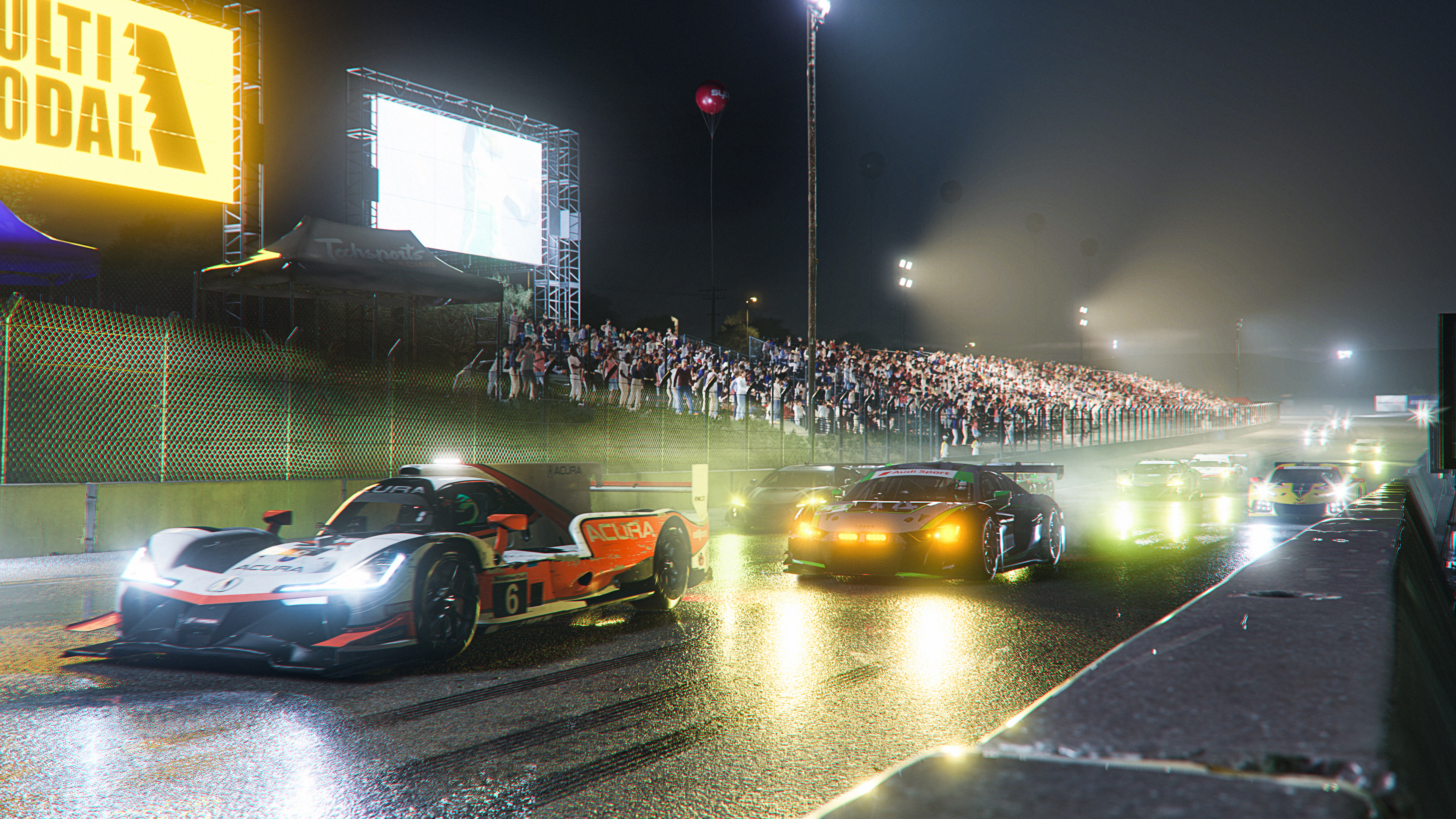 Forza Motorsport Xbox Car 4K Turn 10 Studios PlaygroundGames Video Games Race Cars Crowd 3840x2160