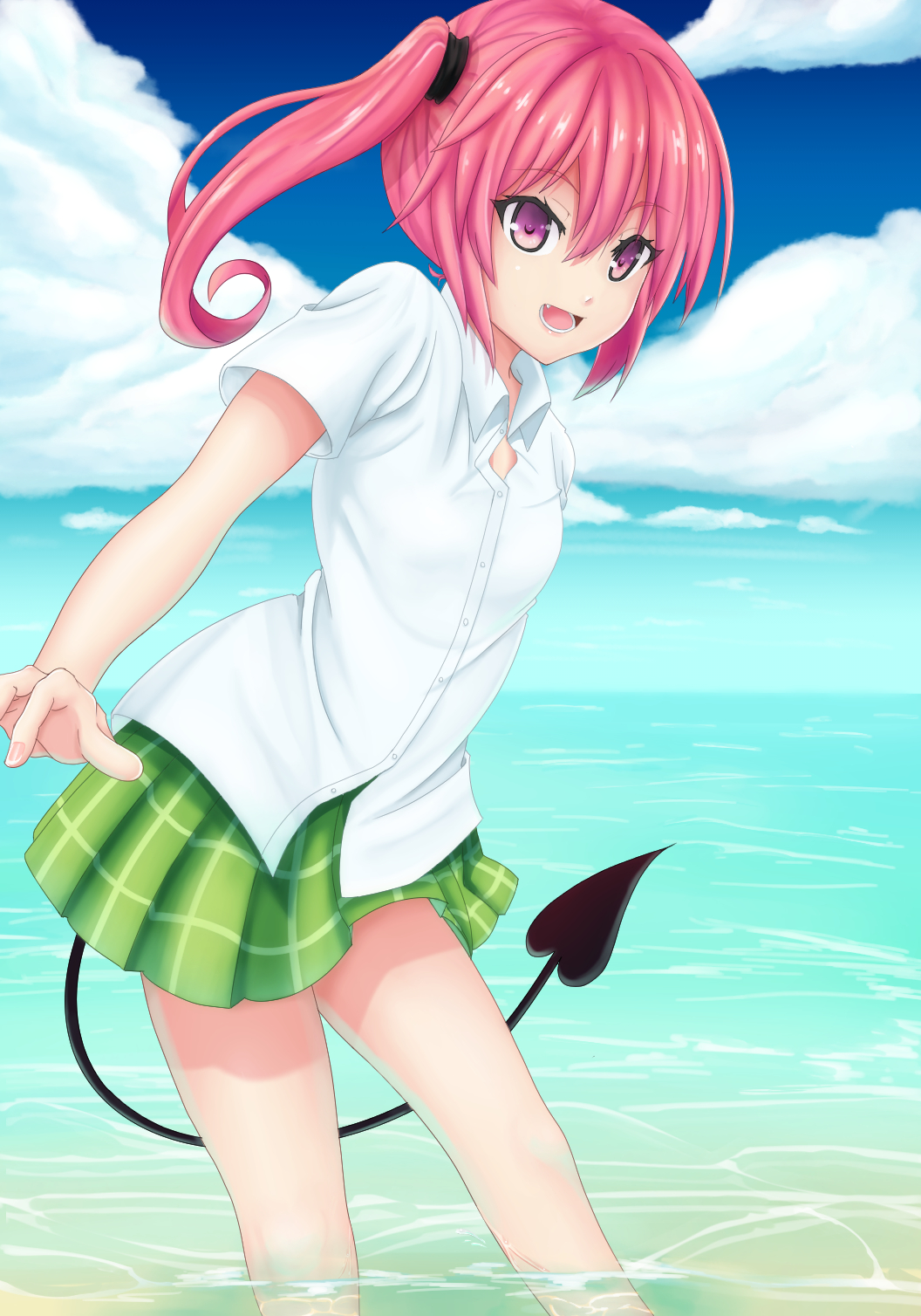 Anime Anime Girls To Love Ru Nana Asta Deviluke Twintails Pink Hair Solo Artwork Digital Art Fan Art 1056x1508