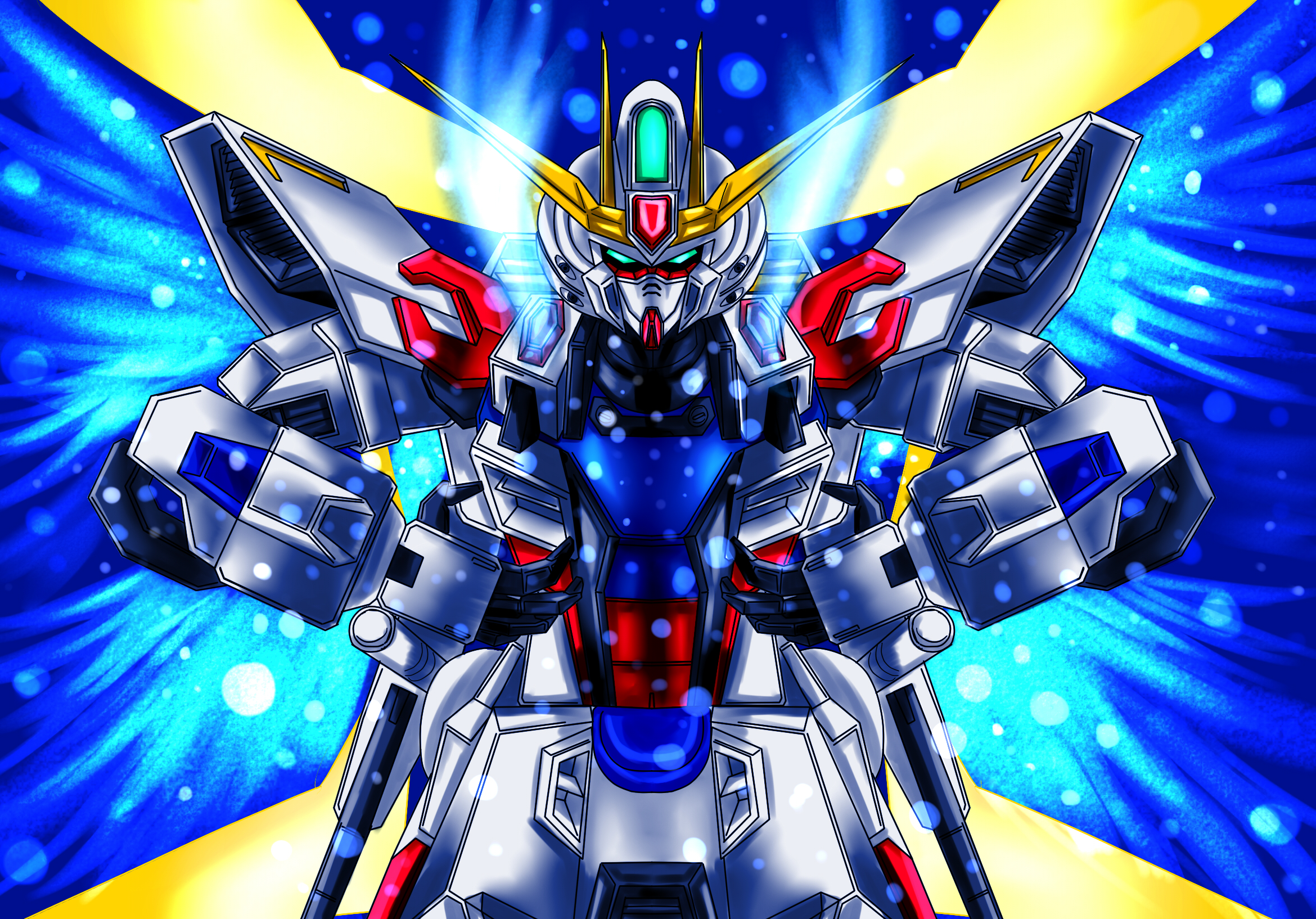 Anime Mechs Gundam Build Fighters Star Build Strike Gundam Super Robot Taisen Gundam Artwork Digital 2340x1634