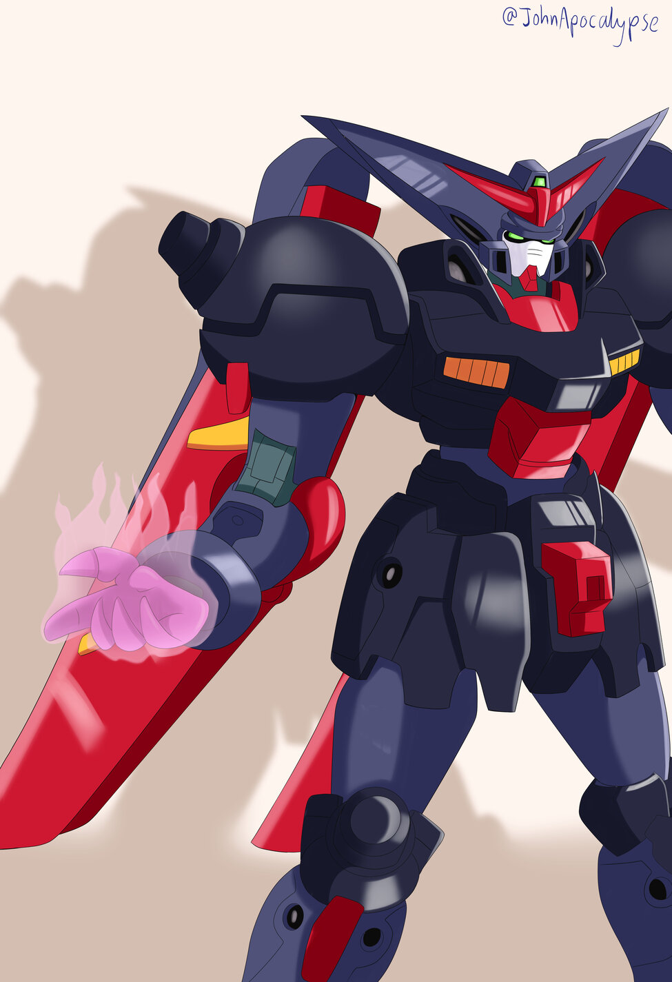 Anime Mechs Super Robot Taisen Gundam Mobile Fighter G Gundam Artwork Digital Art Fan Art Master Gun 975x1425
