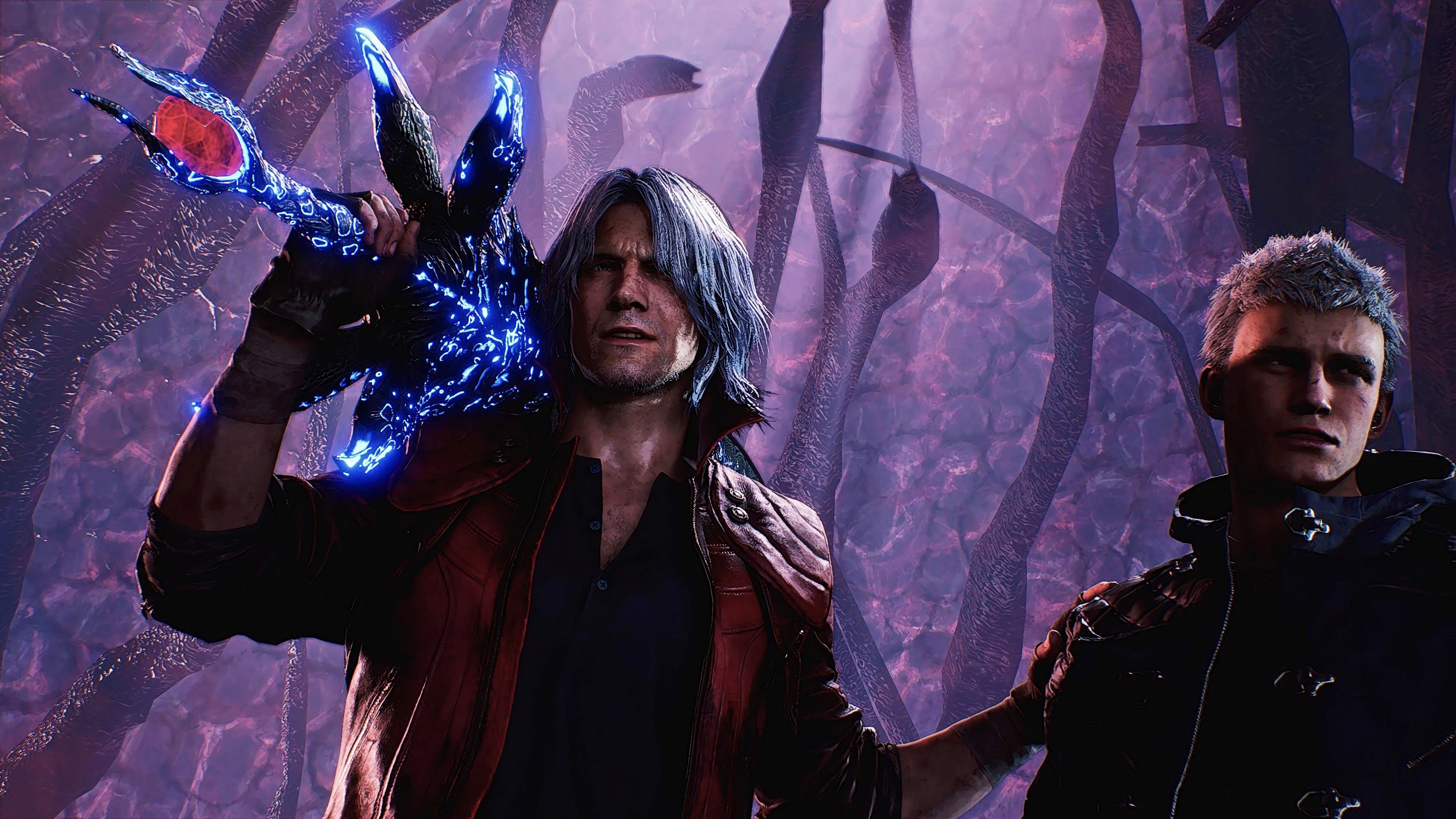 Devil May Cry 5 Devil May Cry Video Games Video Game Man Video Game Characters Sword 3840x2160