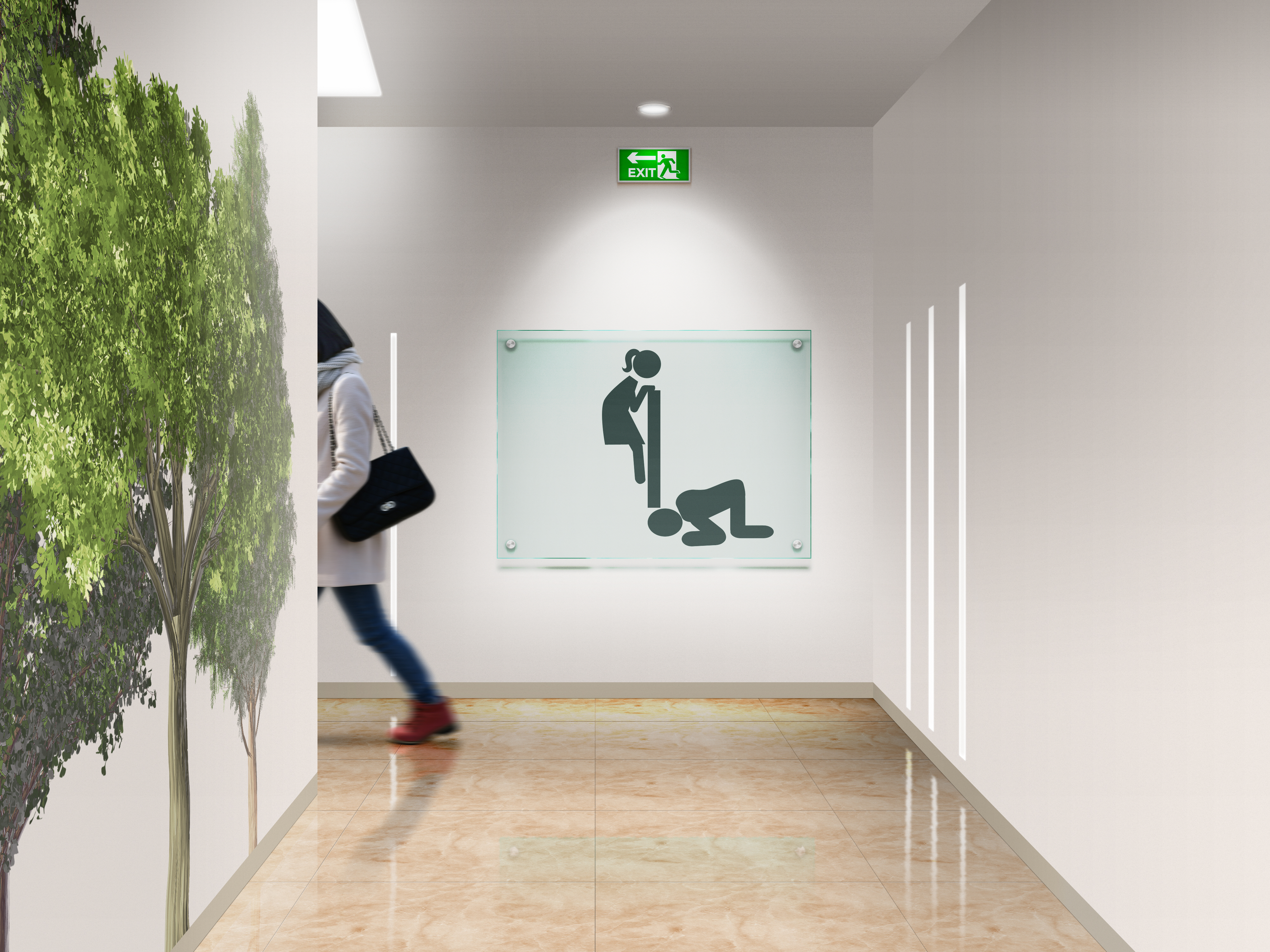 Public Restroom Signs Digital Art 4000x3000