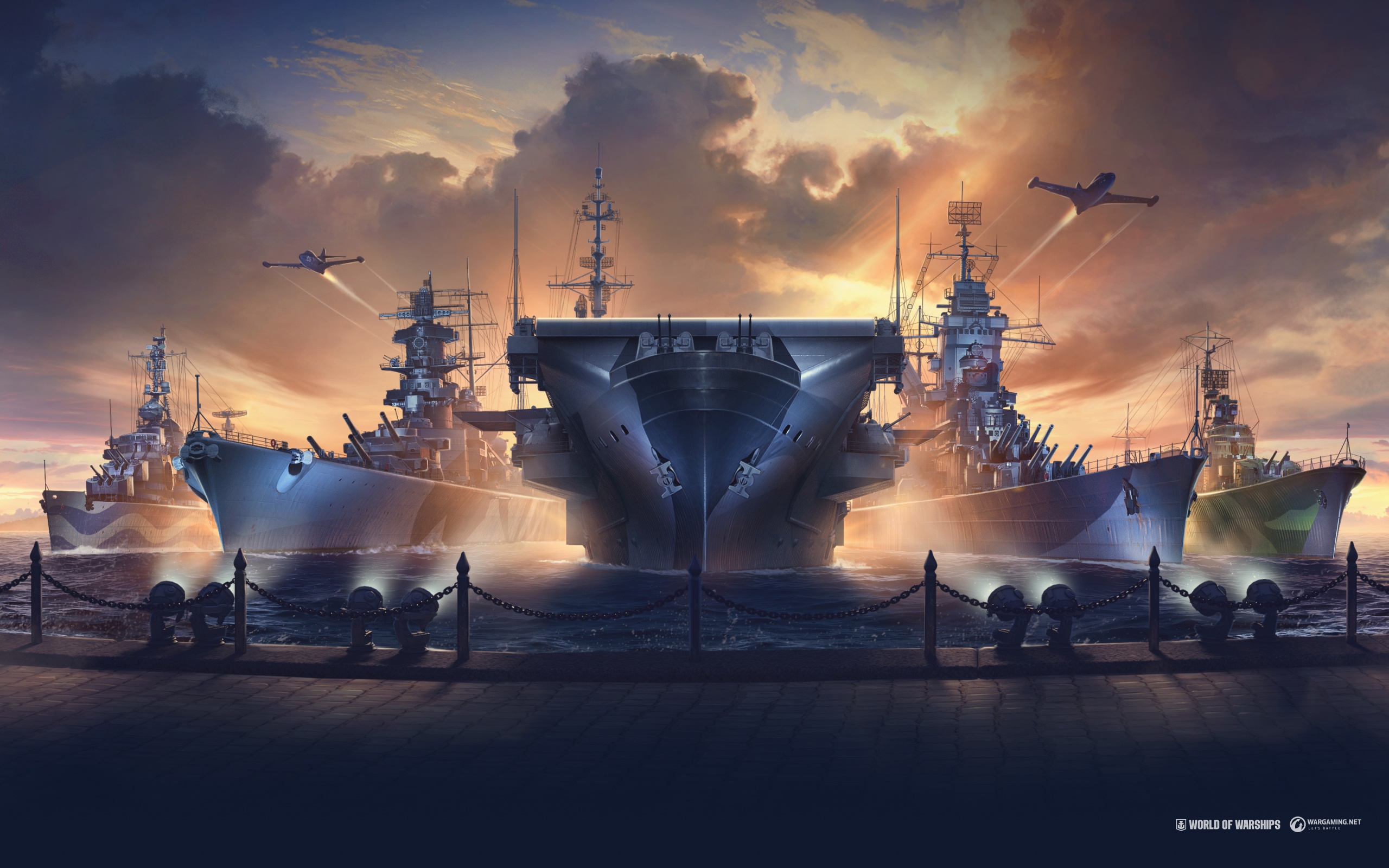 World Of Warships Wows Warship Wargaming Water Ship Video Games 2560x1600