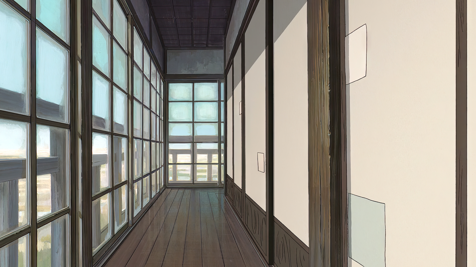 Spirited Away Animated Movies Anime Animation Film Stills Studio Ghibli Hayao Miyazaki Hallway Windo 1920x1080