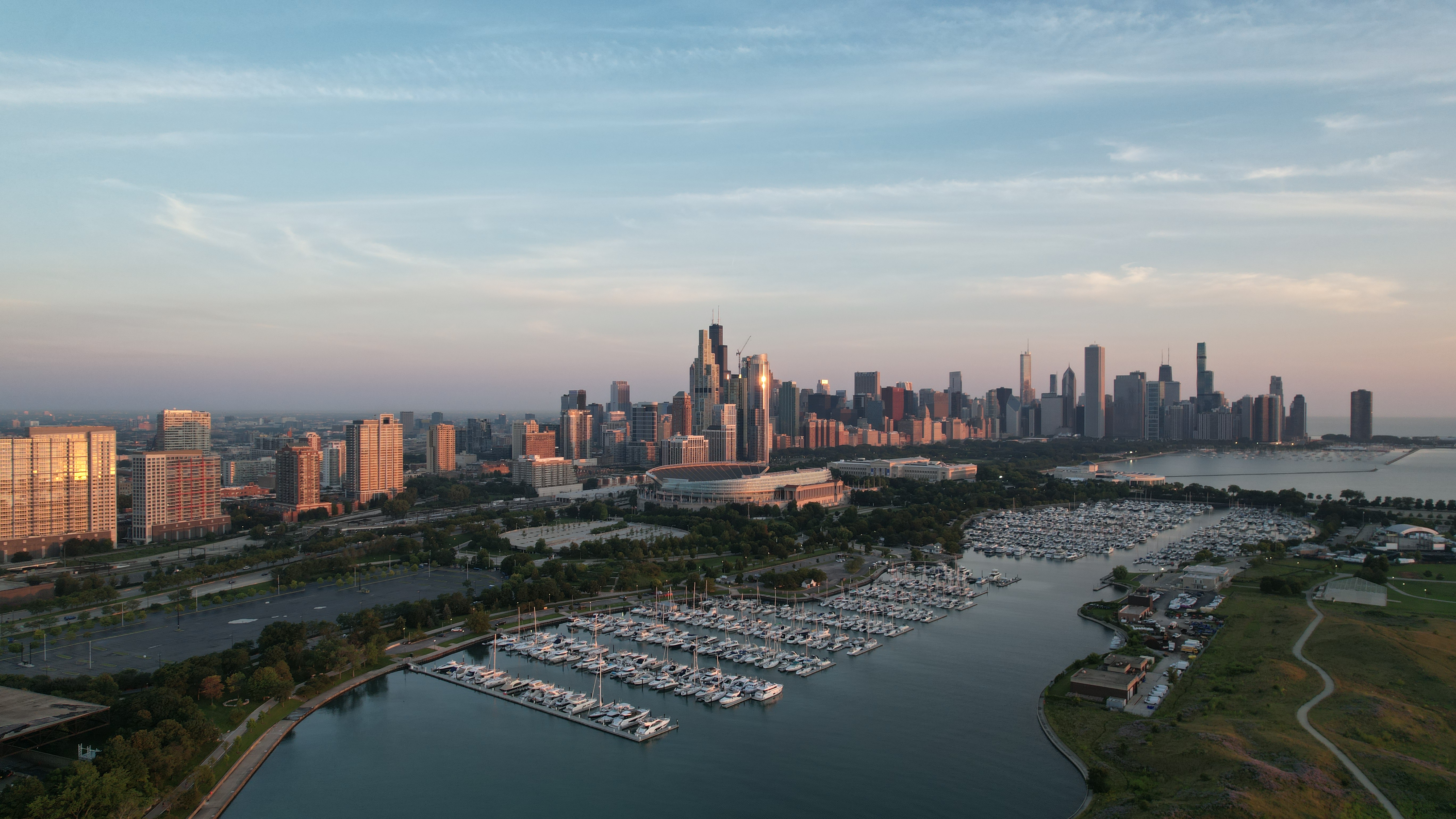 Landscape Chicago Drone Photo Aerial View 5472x3078