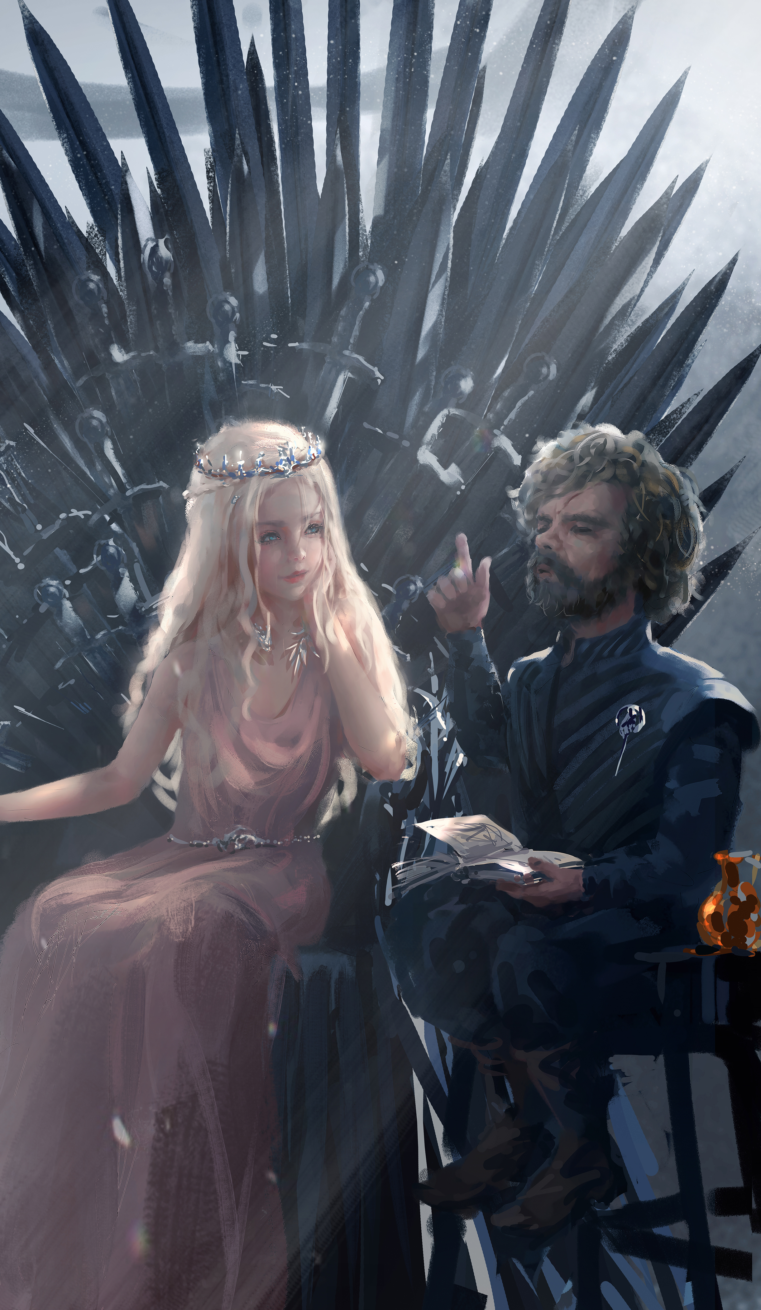 WLOP Princess A Song Of Ice And Fire Game Of Thrones Tyrion Lannister Daenerys Targaryen 2442x4200