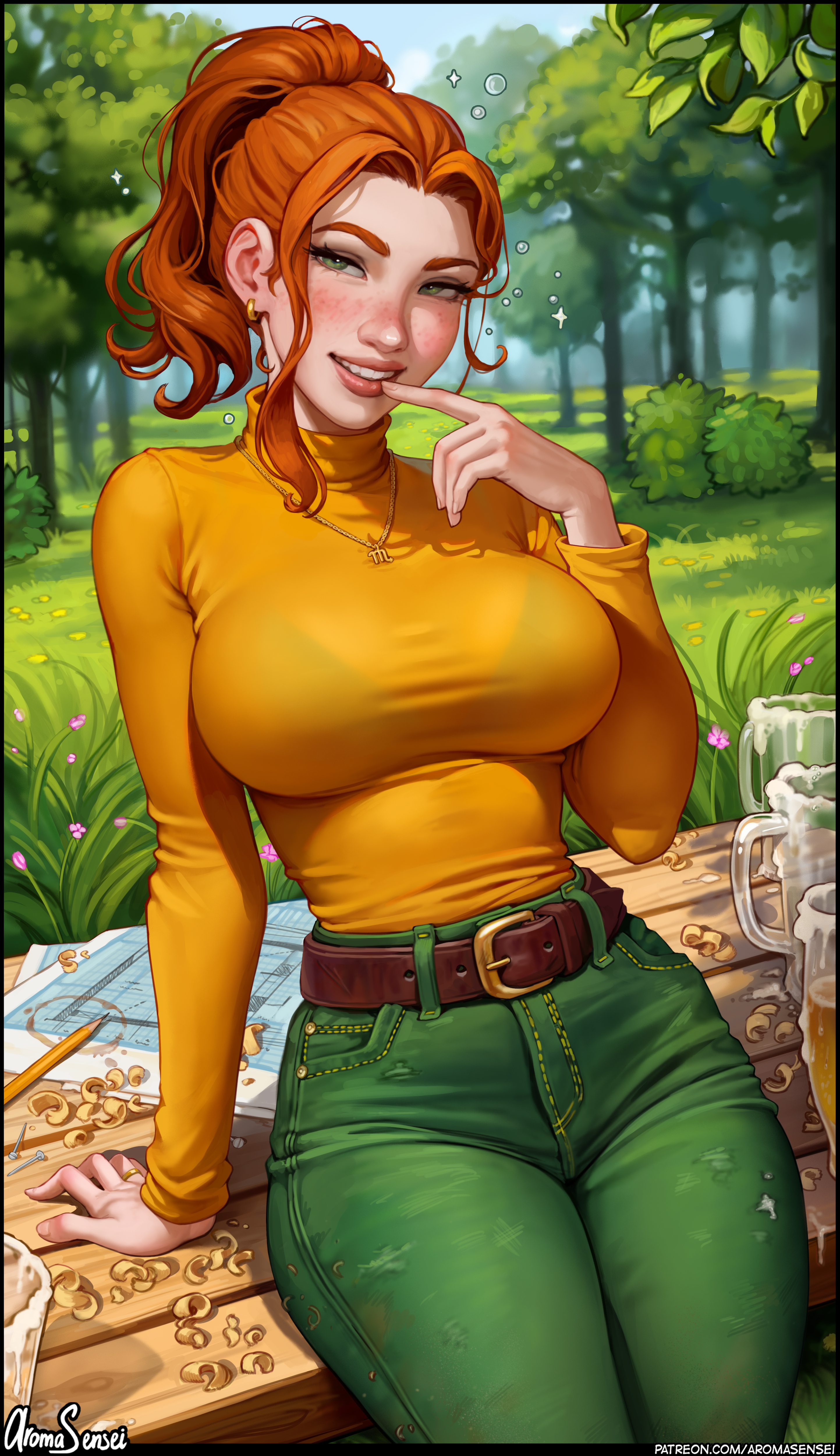 Robin Stardew Valley Stardew Valley Video Games Video Game Girls Video Game Characters Redhead Artwo 2886x5000