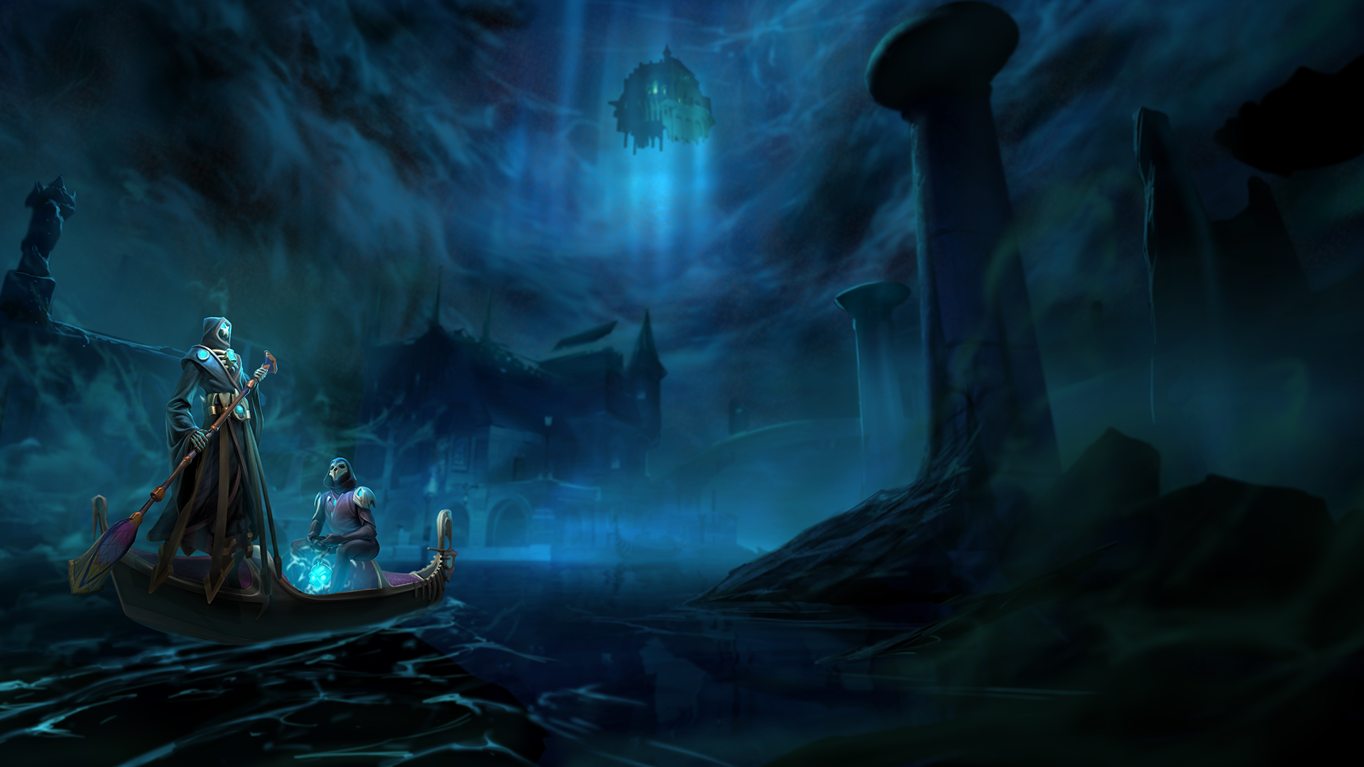 Runescape PC Gaming Video Game Characters Video Game Art Boat Video Games Water Sky Clouds 1920x1080