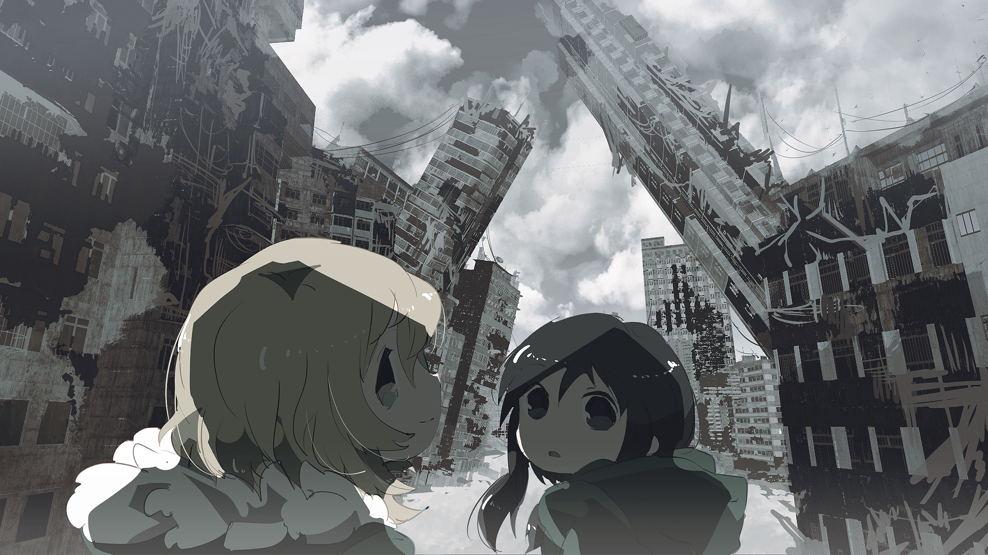 Anime Girl On Background Apocalypse Anime Stock Illustration 2322933357 |  Shutterstock