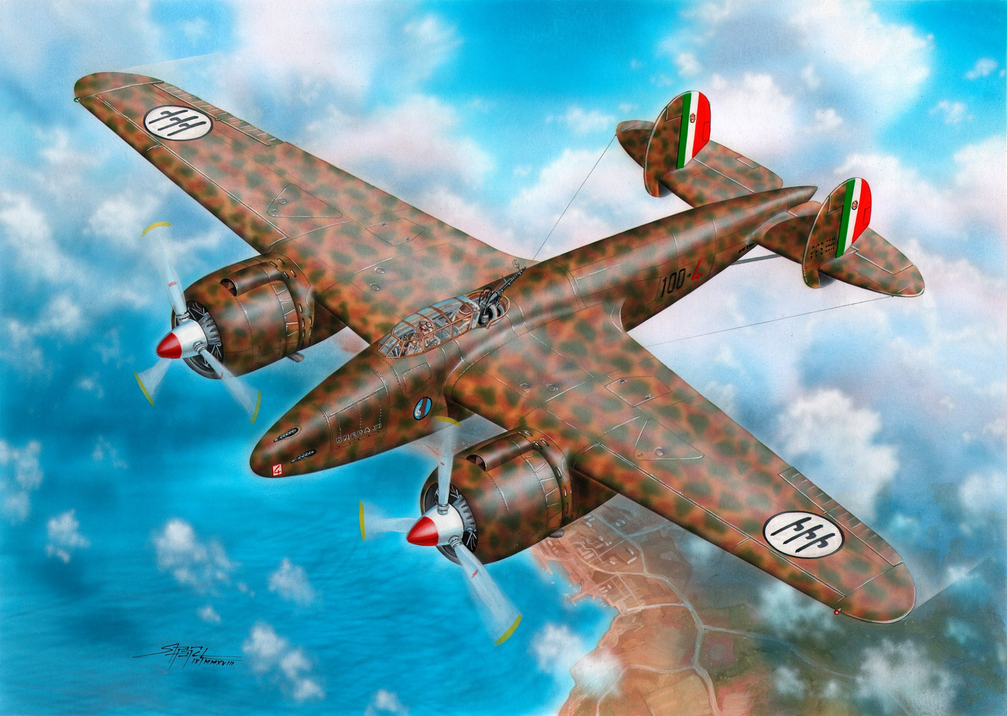 World War Ii War World War Airplane Aircraft Military Military Aircraft Italy Regia Aeronautica Air  2048x1457