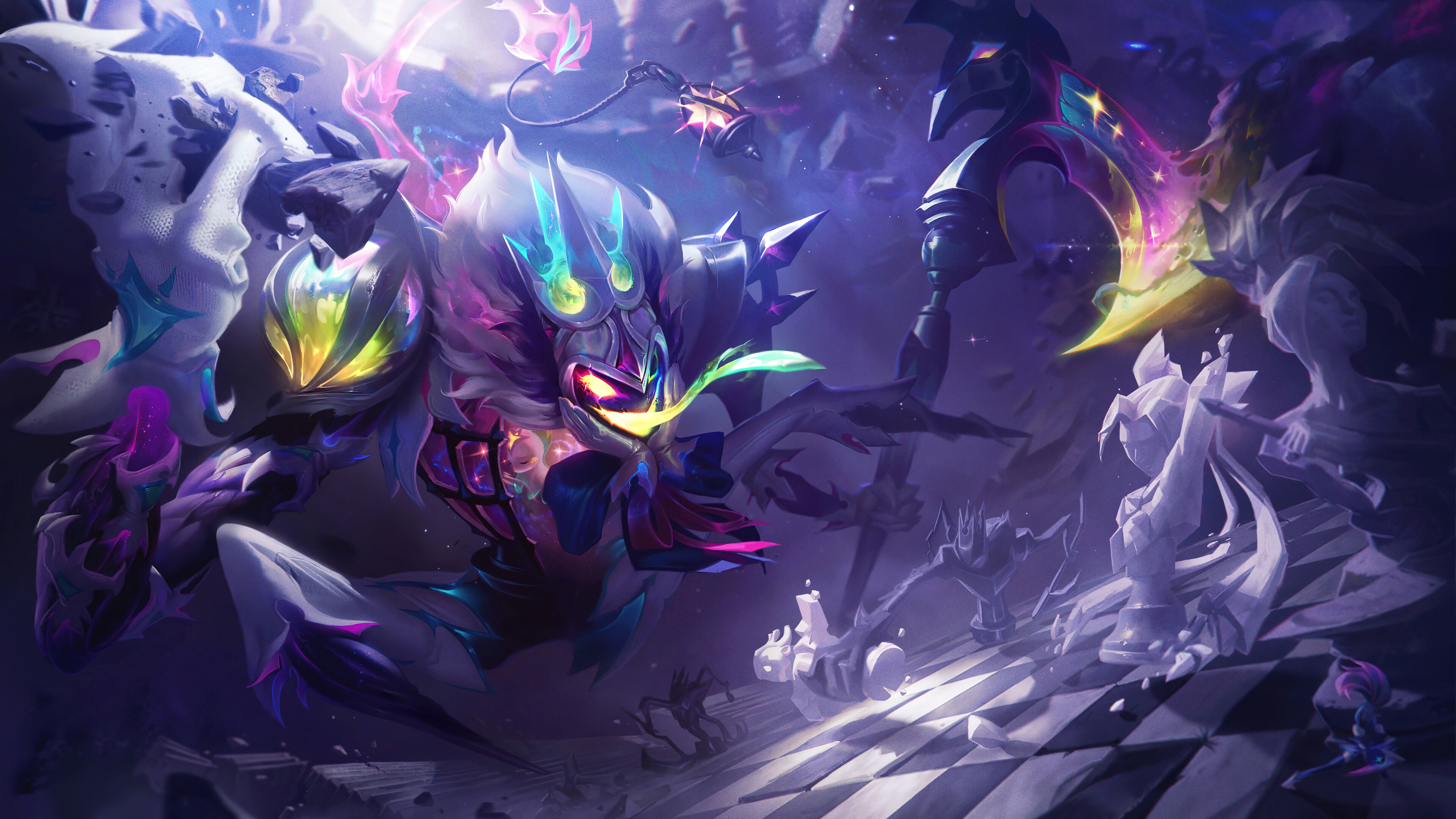 Star Nemesis Star Guardian Video Games GZG Riot Games 4K Digital Art League Of Legends Fiddlesticks  3840x2160