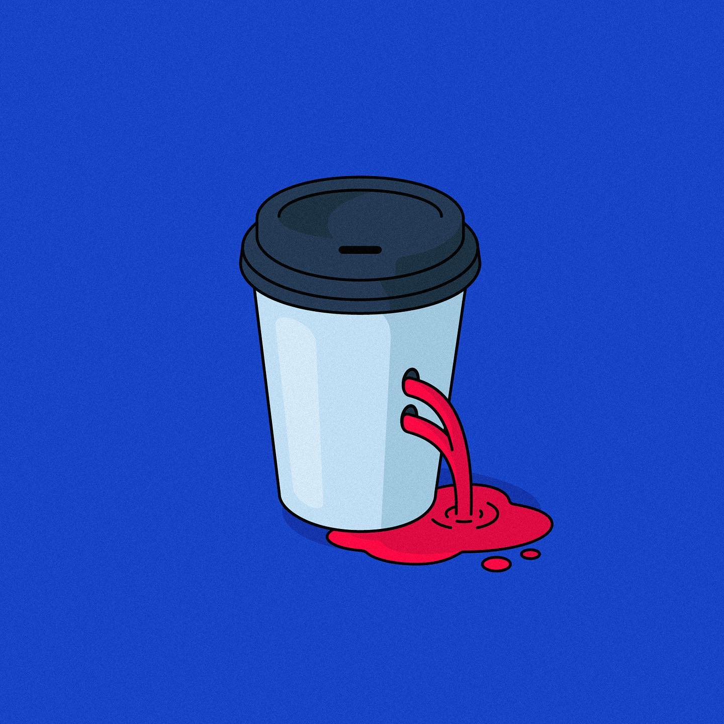 Adventure Time Cartoon Drink Cup Minimalism 1440x1440