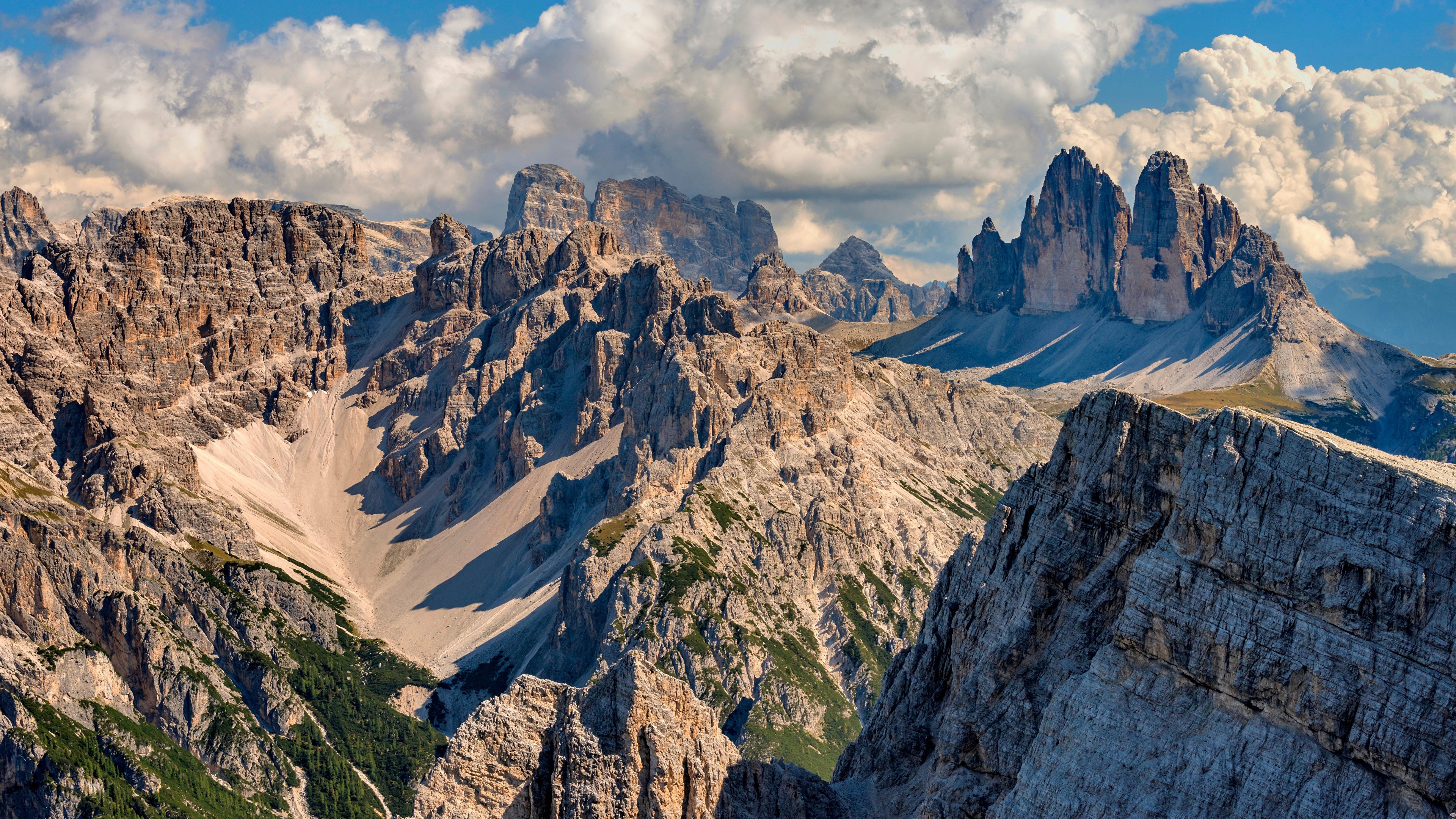 Italy Dolomites Alps Nature Sky Mountains Clouds Photography 3840x2160