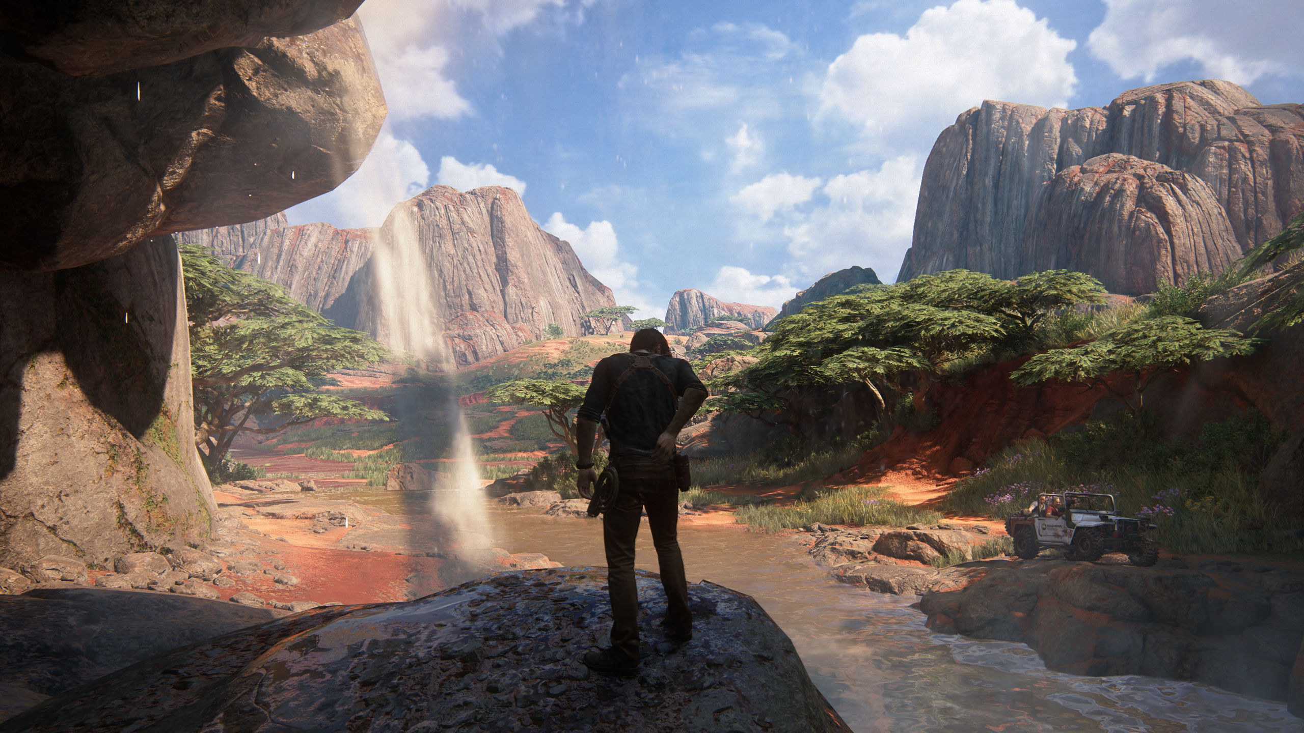 Uncharted 4 A Thiefs End Naughty Dog Uncharted Madagascar Landscape Nathan Drake CGi Video Games Scr 2560x1440