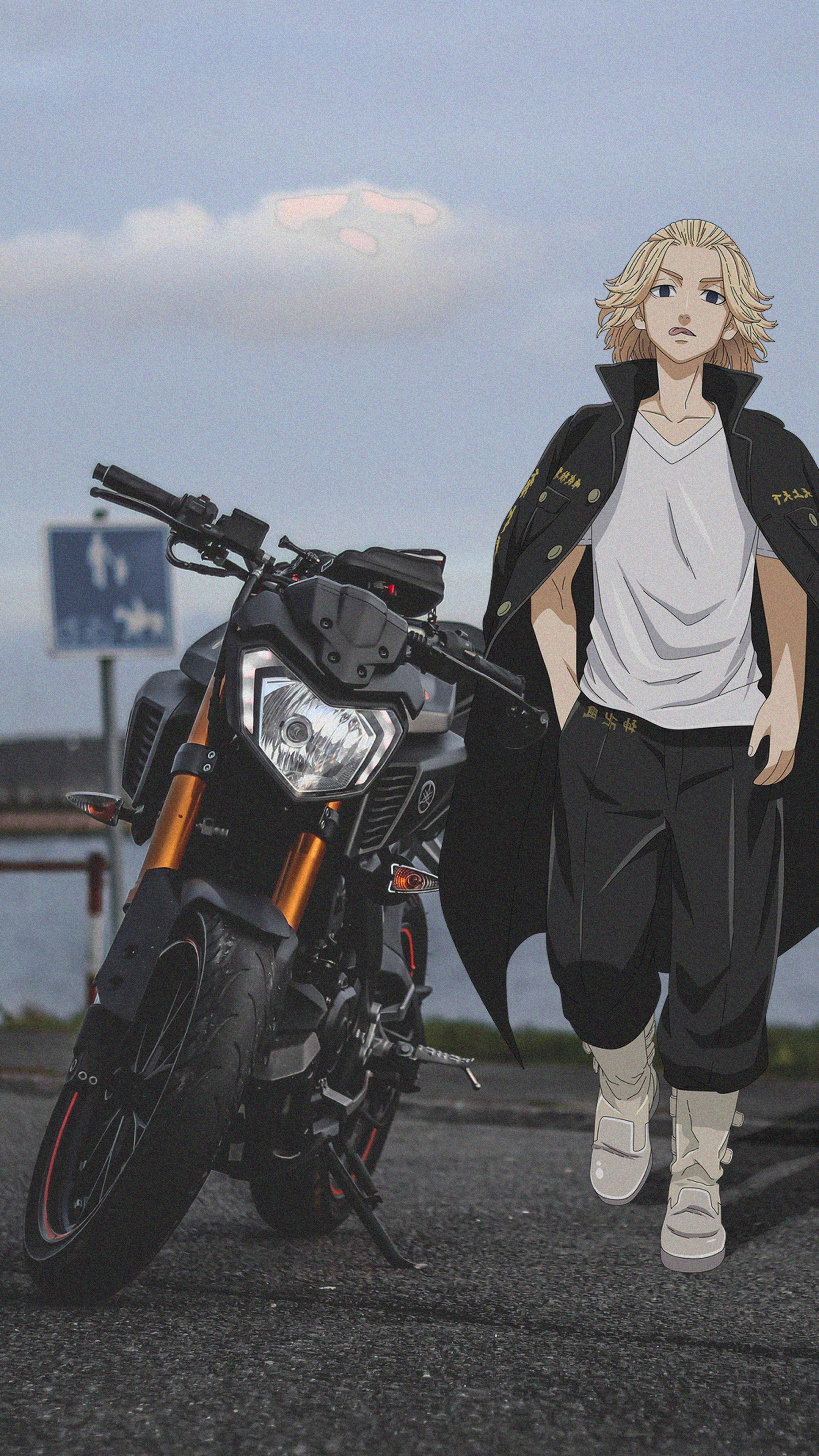 Yamaha Mikey Jdmxanime Anime Boys Anime Motorcycle Animeirl 2160x3840