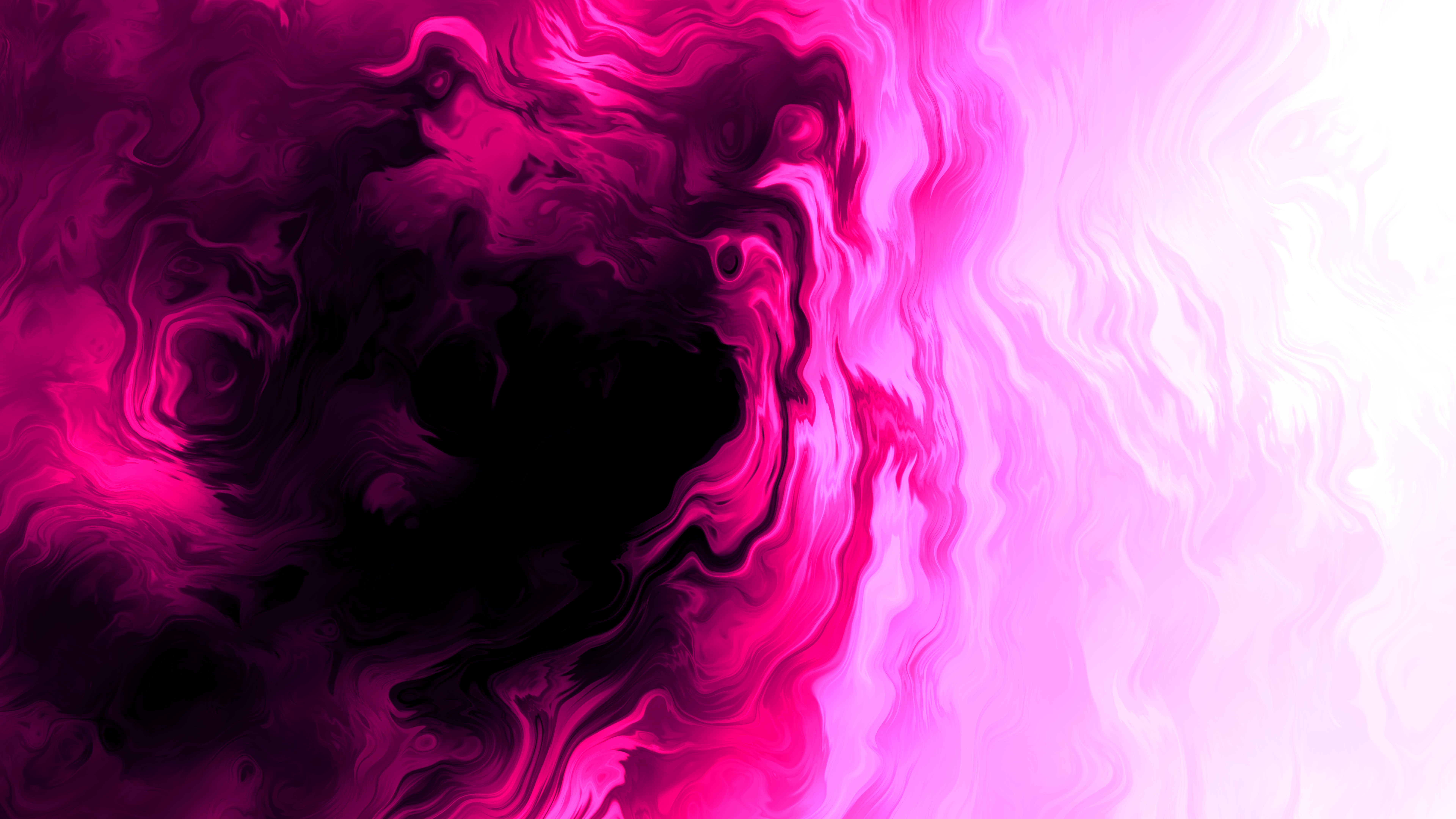 Abstract Gradient Wavy Lines Purple Pink 7680x4320