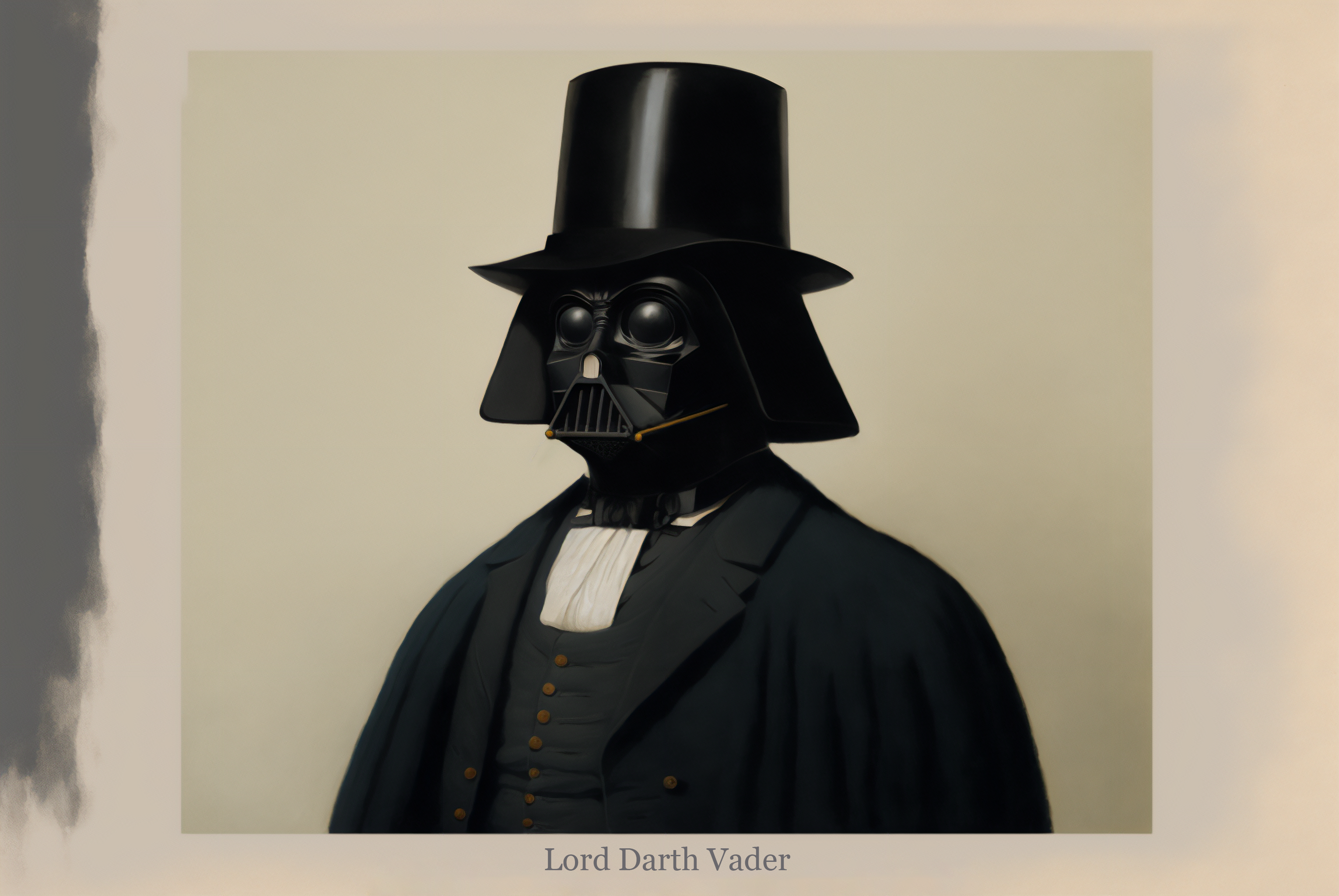 Ai Art Darth Vader Star Wars Hat Portrait 3060x2048