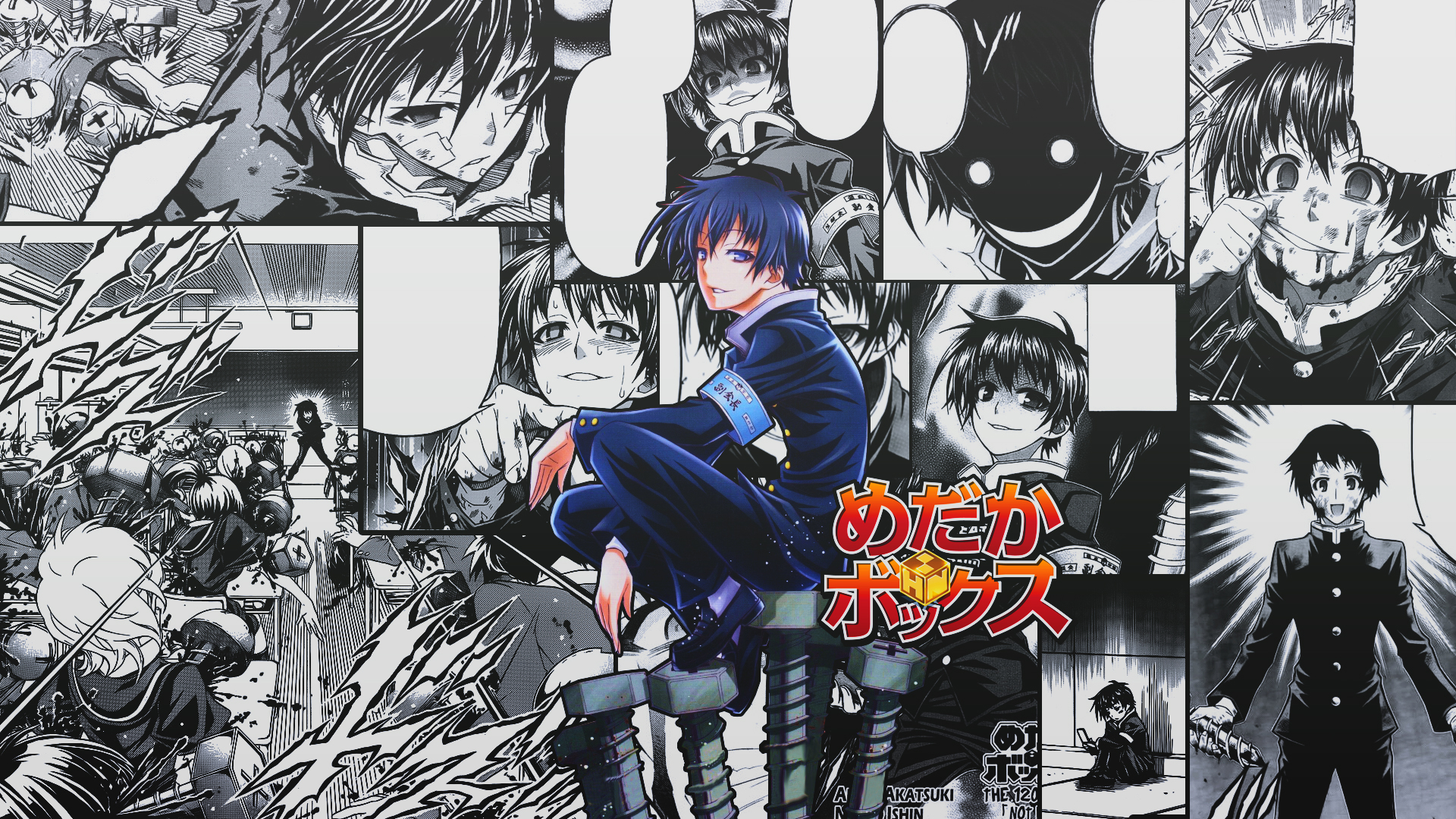 Anime Boys Medaka Box Collage Manga 1920x1080