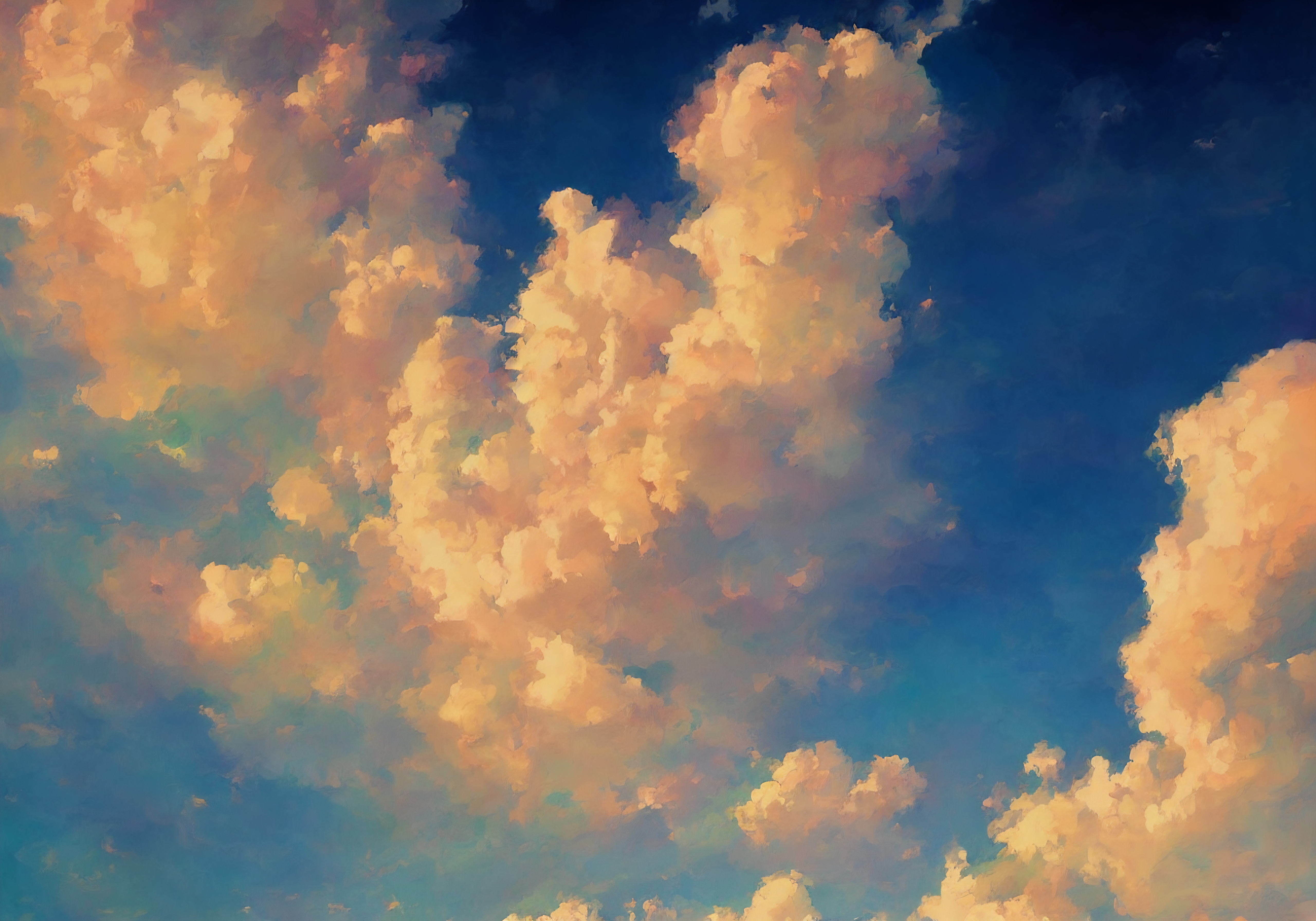 Clouds Nature Vibrant Ai Art Colorful 5120x3584