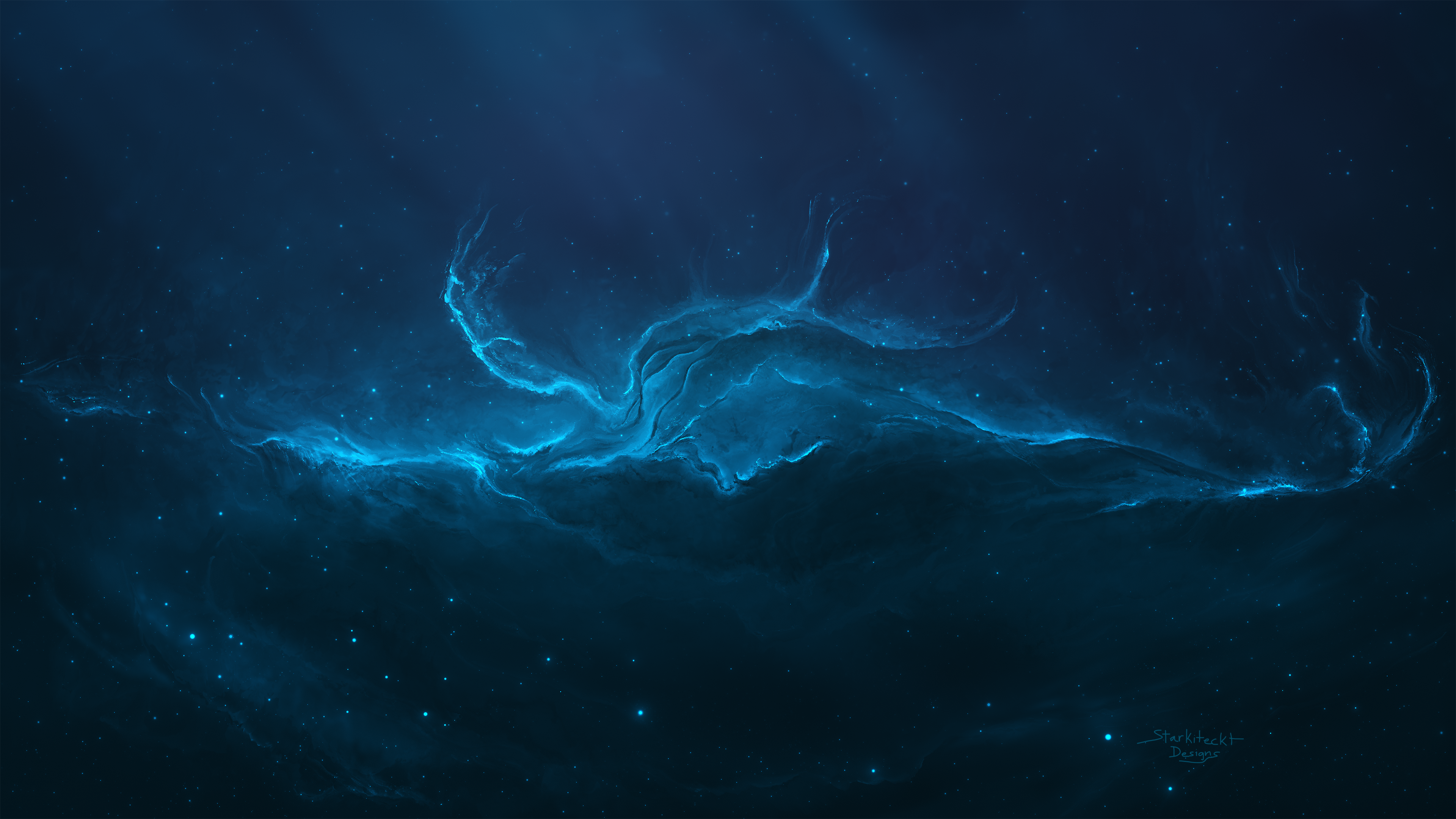 Starkiteckt Universe Space Art Nebula Stars Space 3840x2160