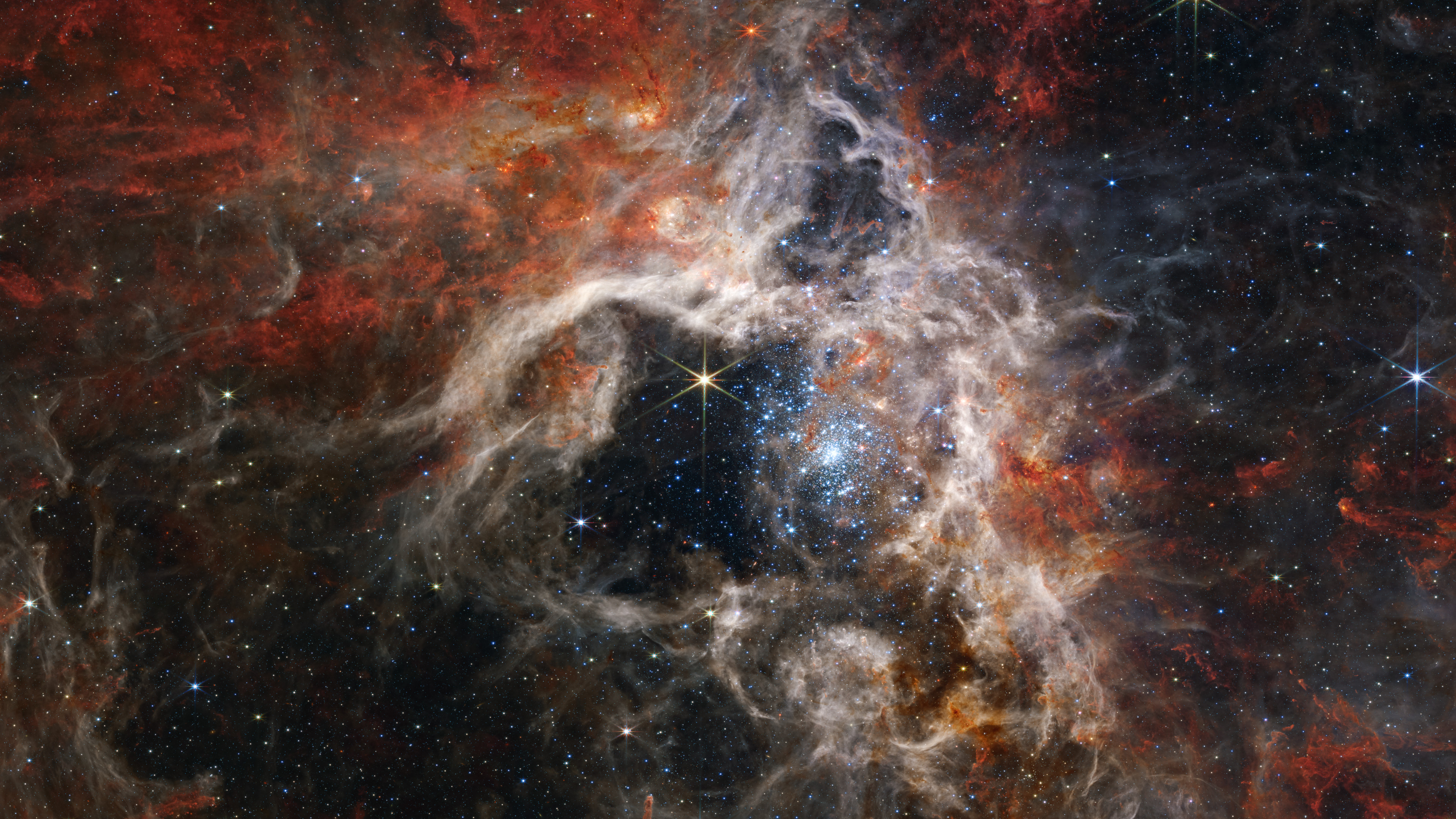 James Webb Space Telescope Telescope Science Infrared Space Stars Tarantula Nebula Nebula 3840x2160