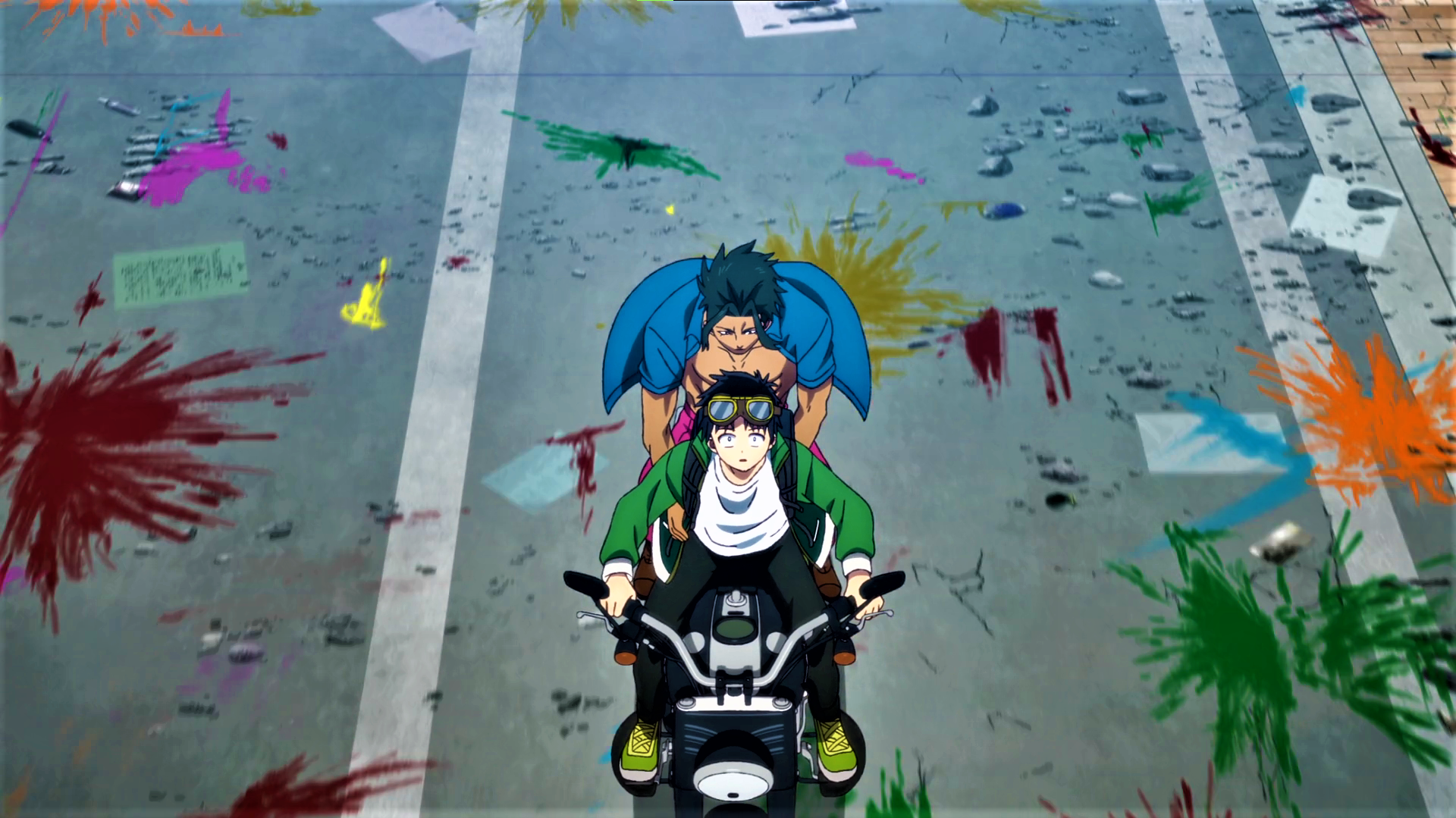Zom 100 Bucket List Of The Dead Akira Tendou Kenichirou Ryuuzaki Motorcycle Goggles Anime Anime Scre 1920x1079