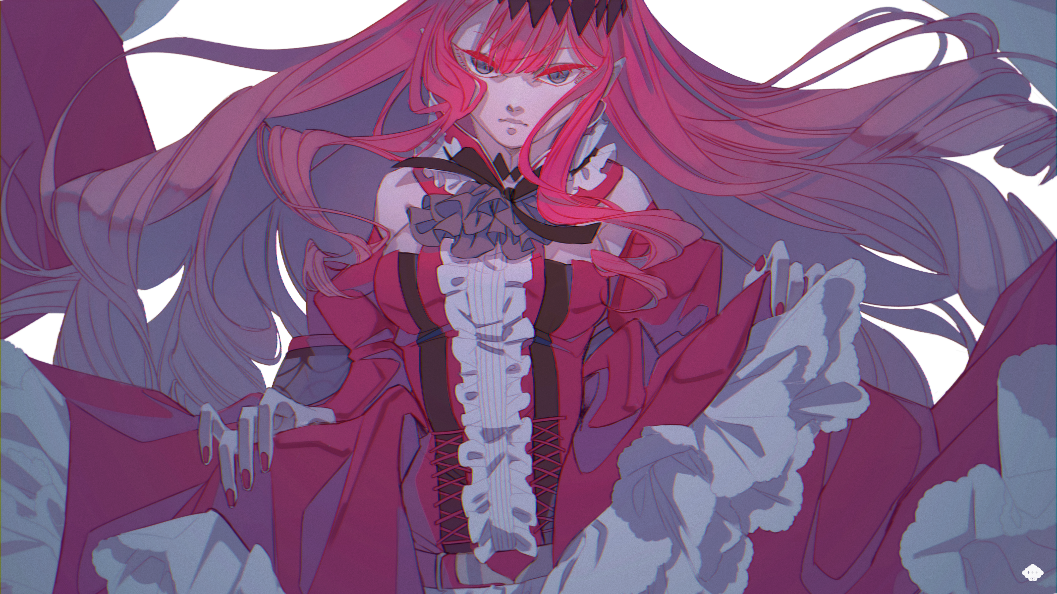 Anime Anime Girls Fate Series Fate Grand Order Baobhan Sith Long Hair Redhead Solo Artwork Digital A 2133x1200