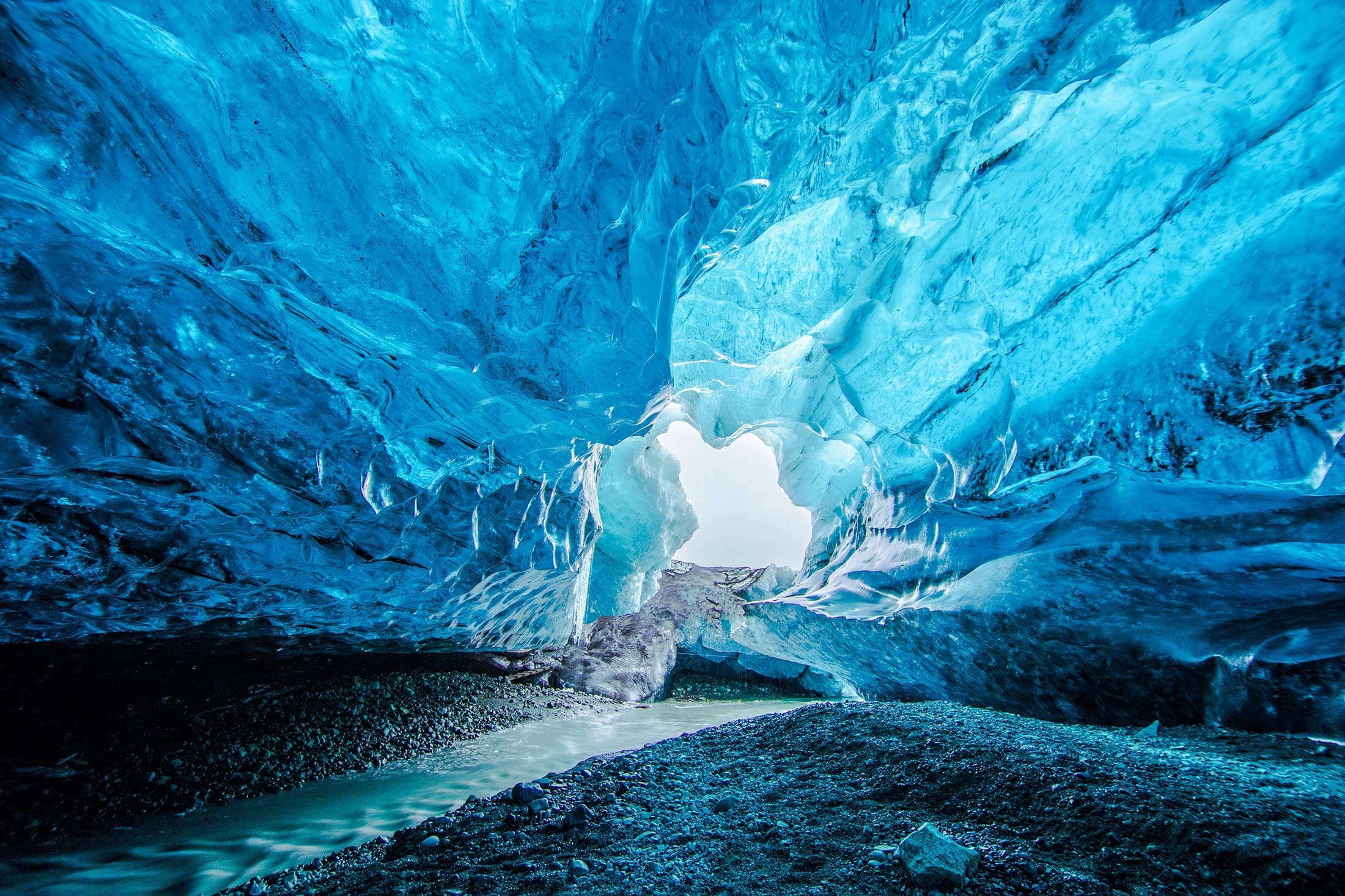 Iceland Glacier Ice Vatnajokull National Park 2200x1467