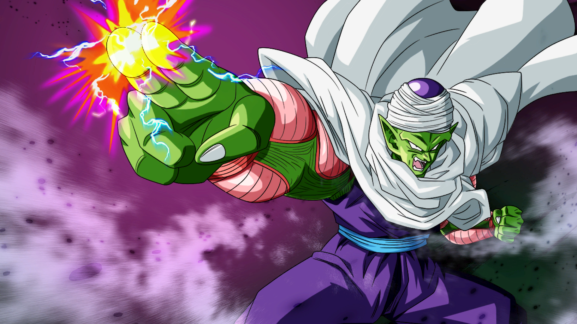 Dragon Ball Dragon Ball Xenoverse 2 Video Game Art Piccolo Anime Creatures Muscles Cape Looking At V 1920x1080