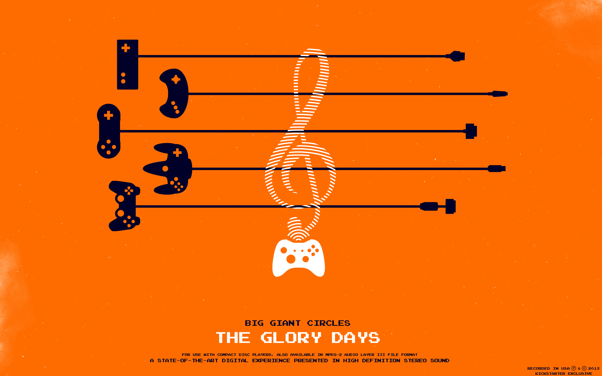 Big Giant Circles The Glory Days Music Orange Background Controllers Watermarked 1920x1200