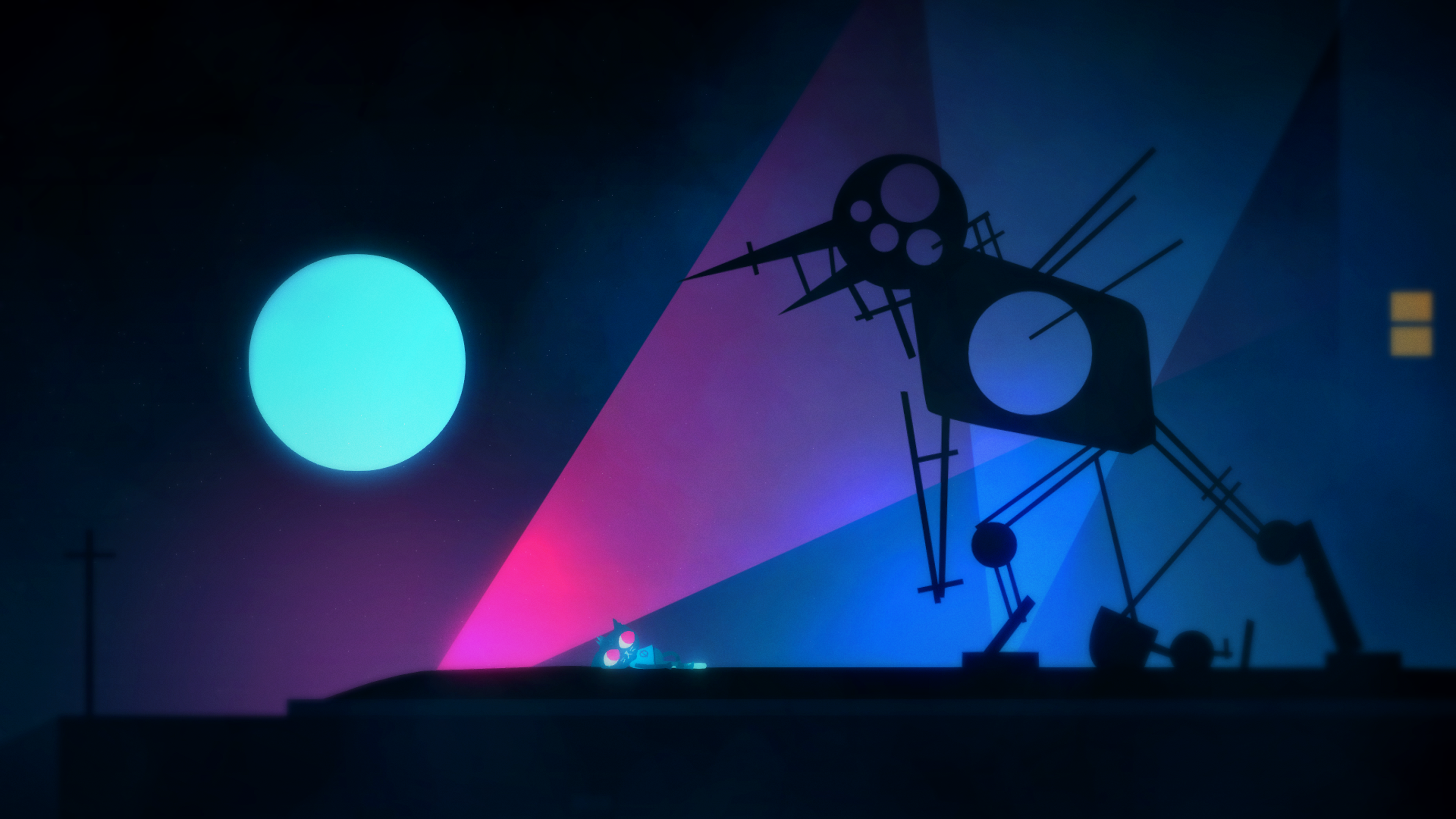 Night In The Woods Indie Games Video Games Video Game Art Animals Minimalism Simple Background 3840x2160