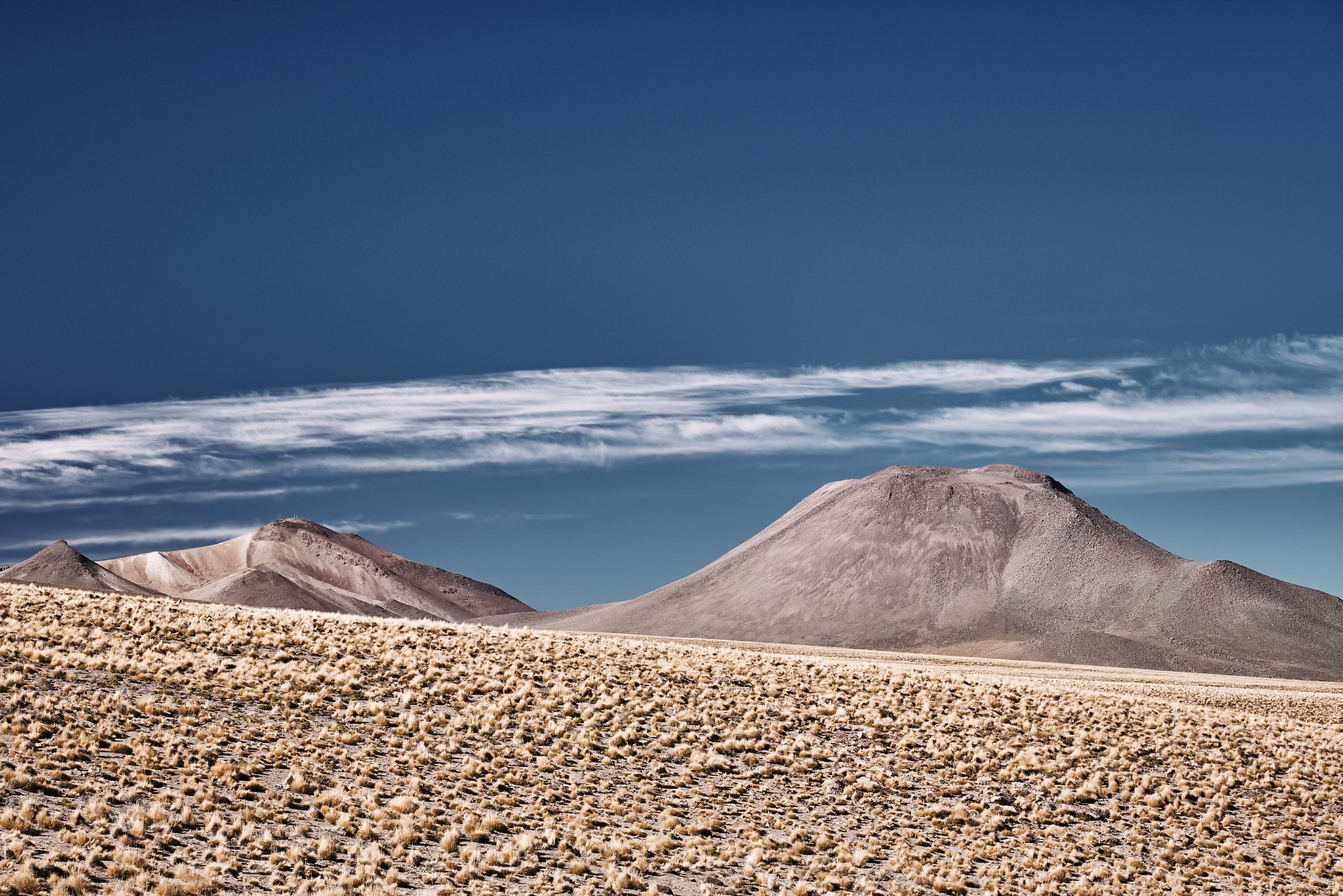 Mountain Chile Atacama Desert Sky Cloud 2048x1366