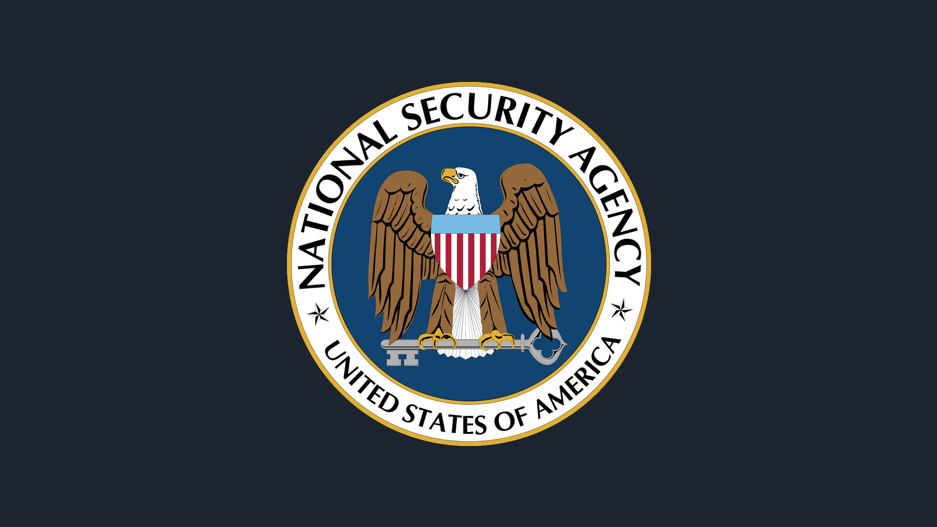 NSA Police Minimalism USA Logo Simple Background 1920x1080