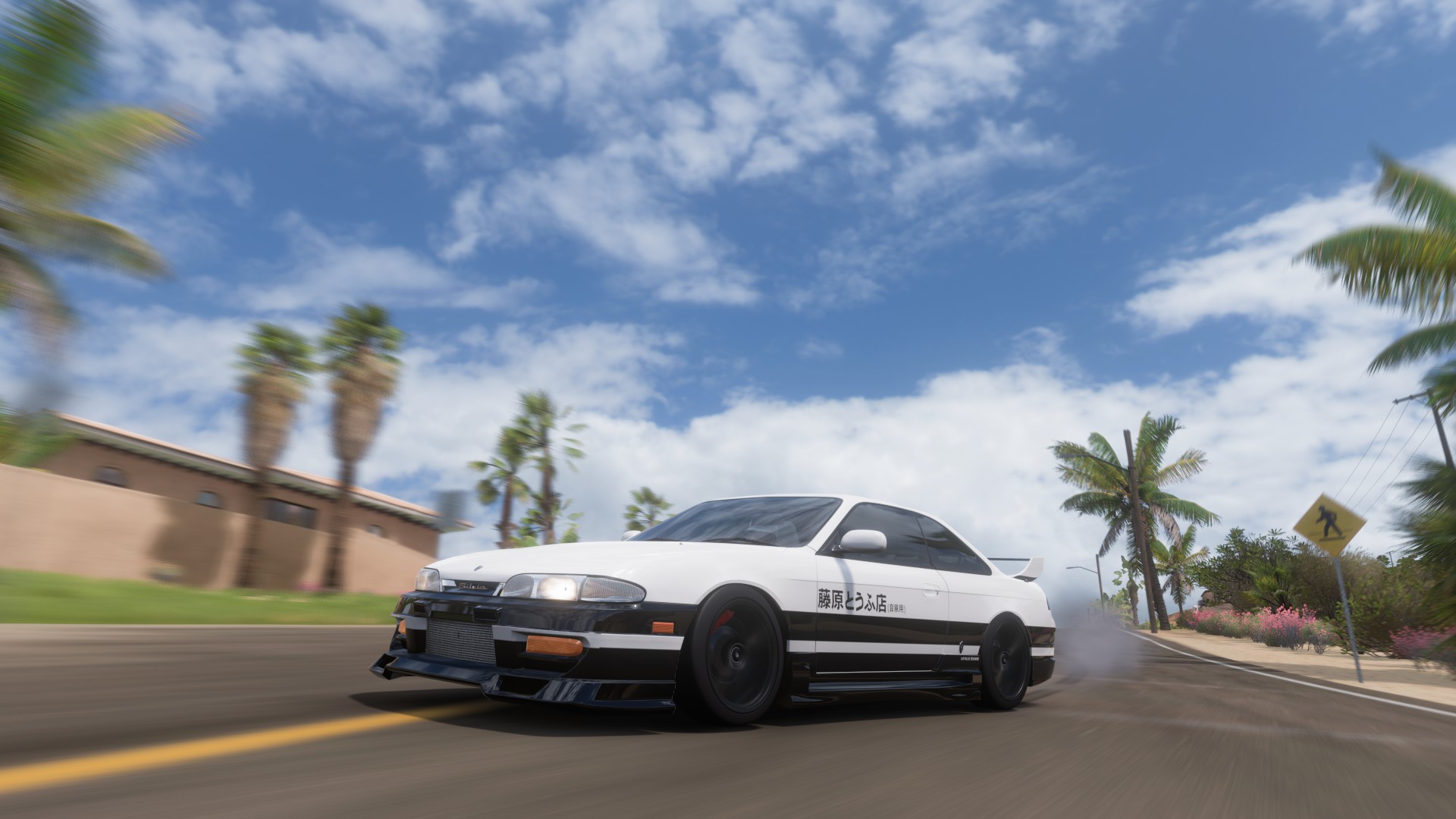 Initial D Nissan Silvia S14 Forza Horizon 5 Nissan Japanese Cars Video Games PlaygroundGames 1920x1080
