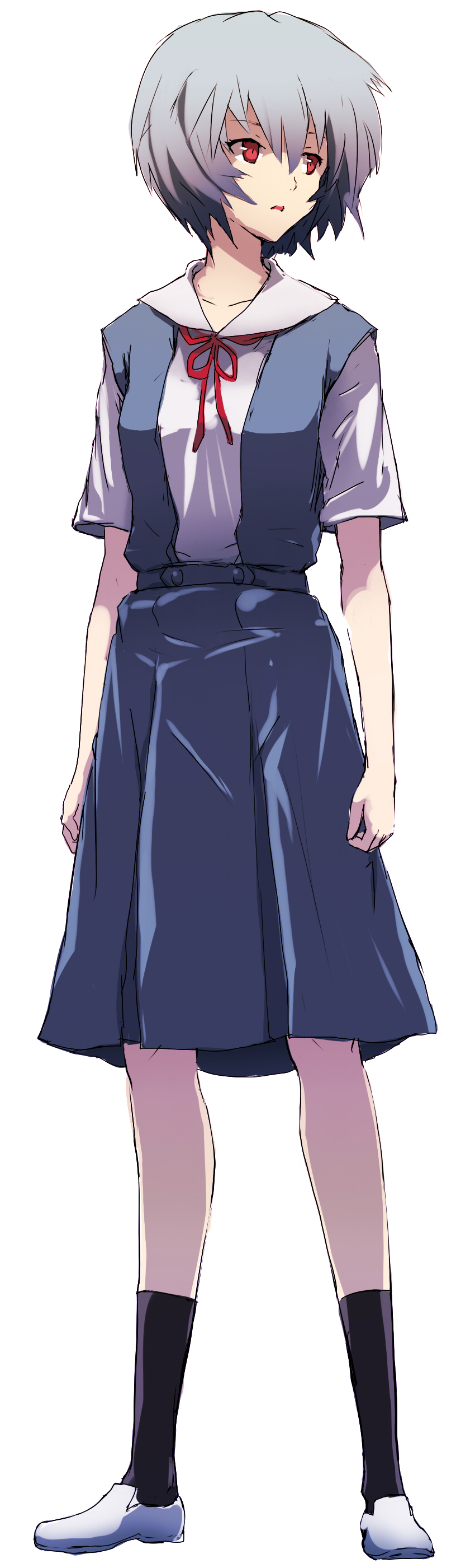 Anime Anime Girls Rebuild Of Evangelion Neon Genesis Evangelion Ayanami Rei Short Hair Blue Hair Sol 850x2800