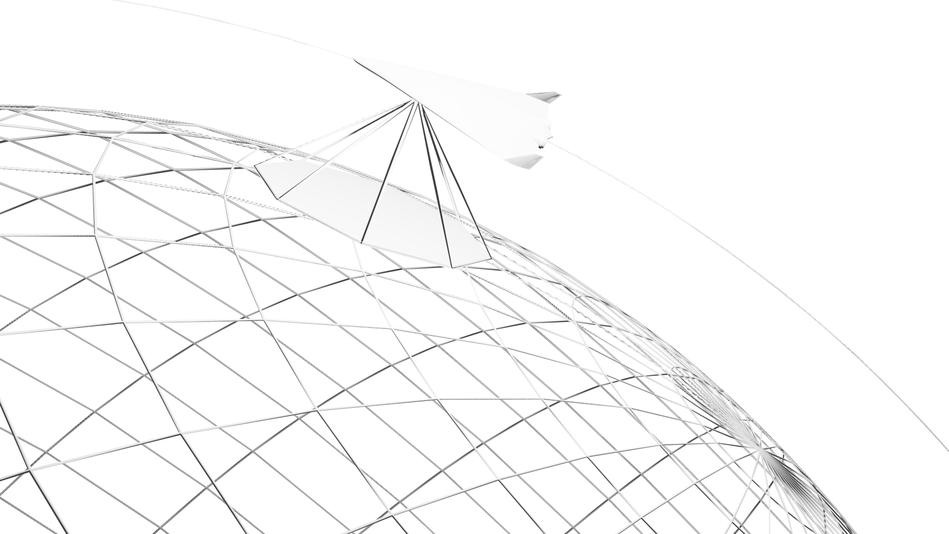 POLARiS Raumflugzeuge Digital Art Space Orbit Planet Spaceship Monochrome Aurora POLARiS Raumflugzeu 1920x1080