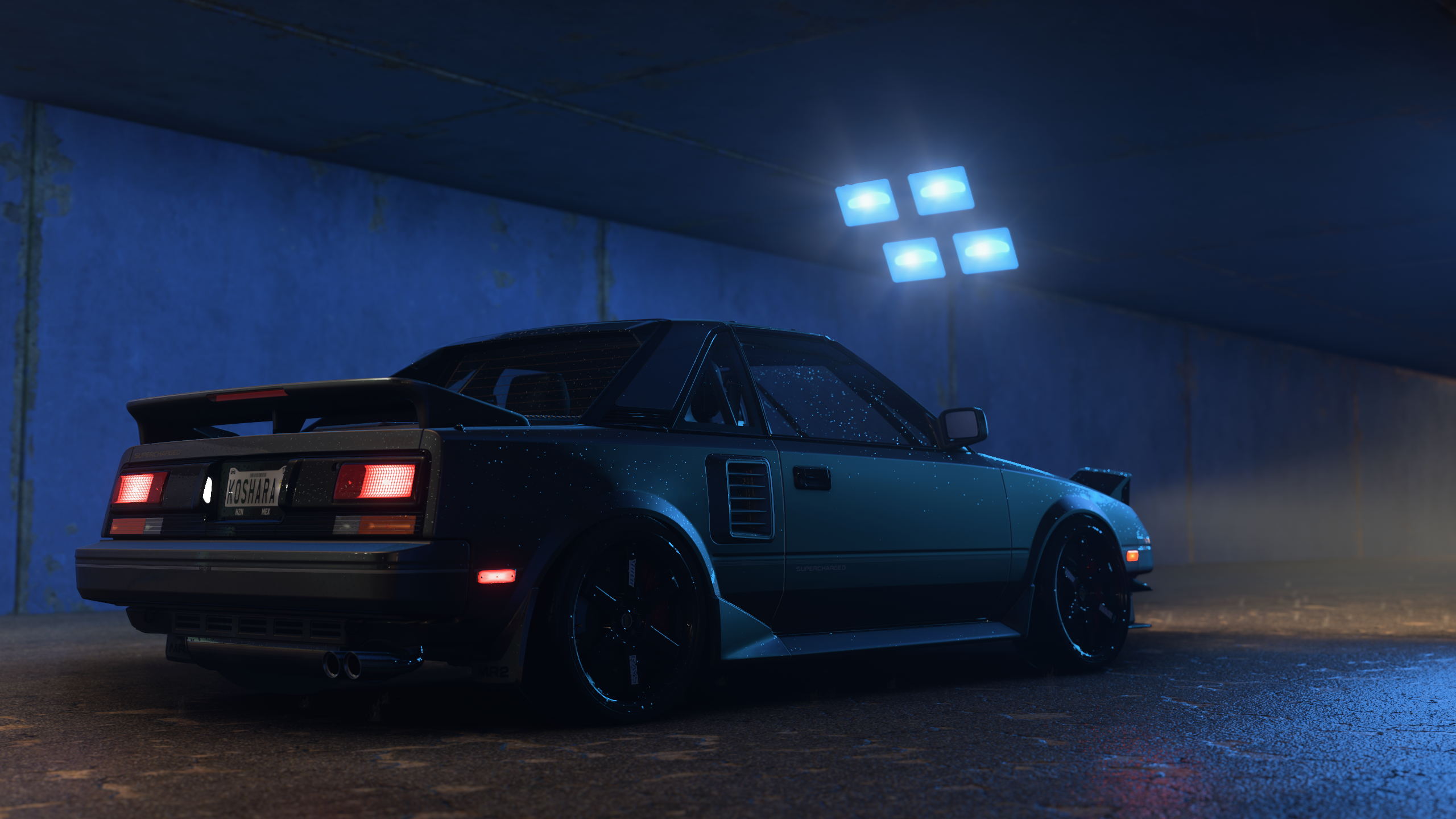 Toyota MR2 Forza Horizon 5 Car Taillights Licence Plates Headlights Video Games 2560x1440