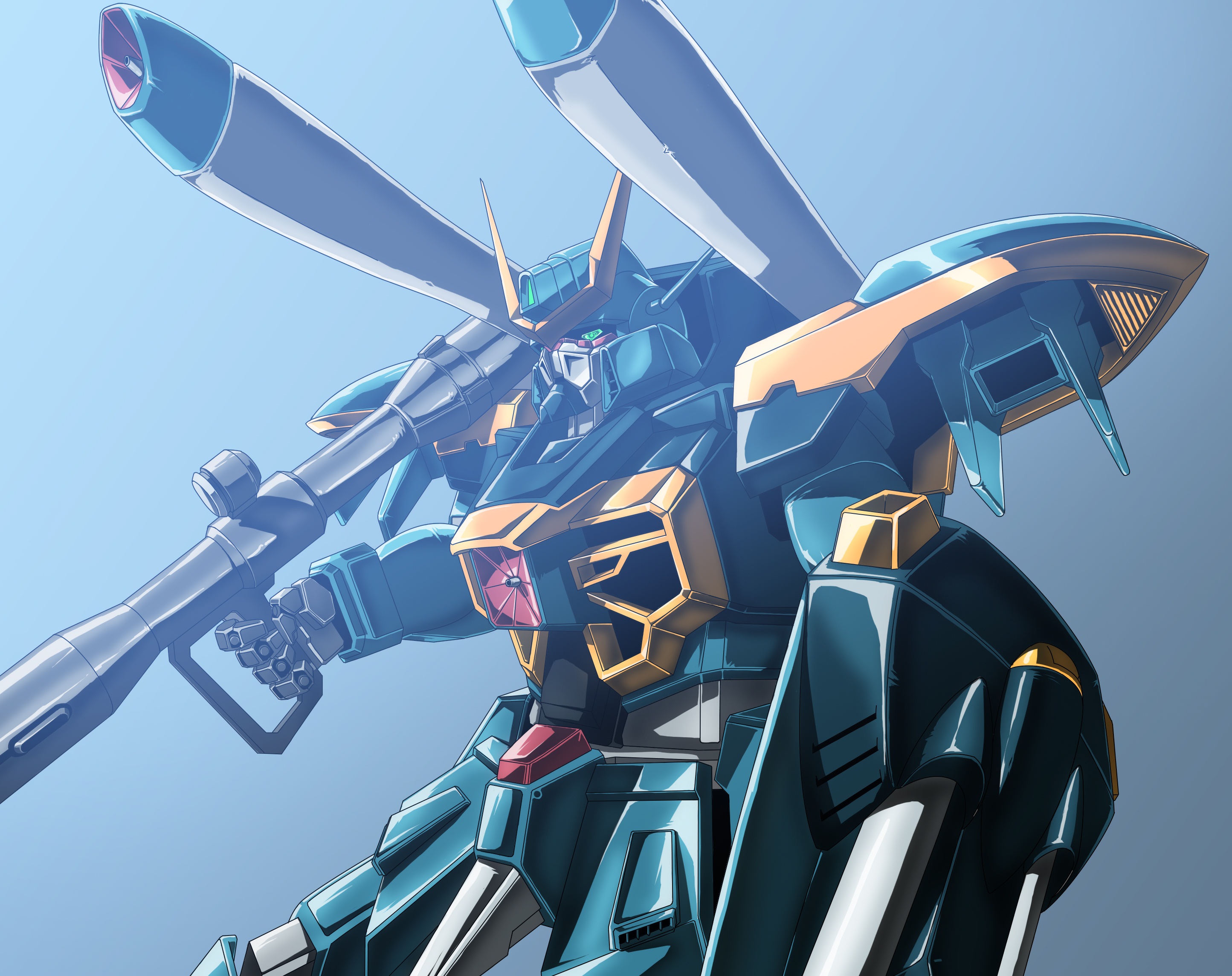 Calamity Gundam Gundam Mobile Suit Gundam SEED Anime Mechs Super Robot Taisen Artwork Digital Art Fa 2889x2289